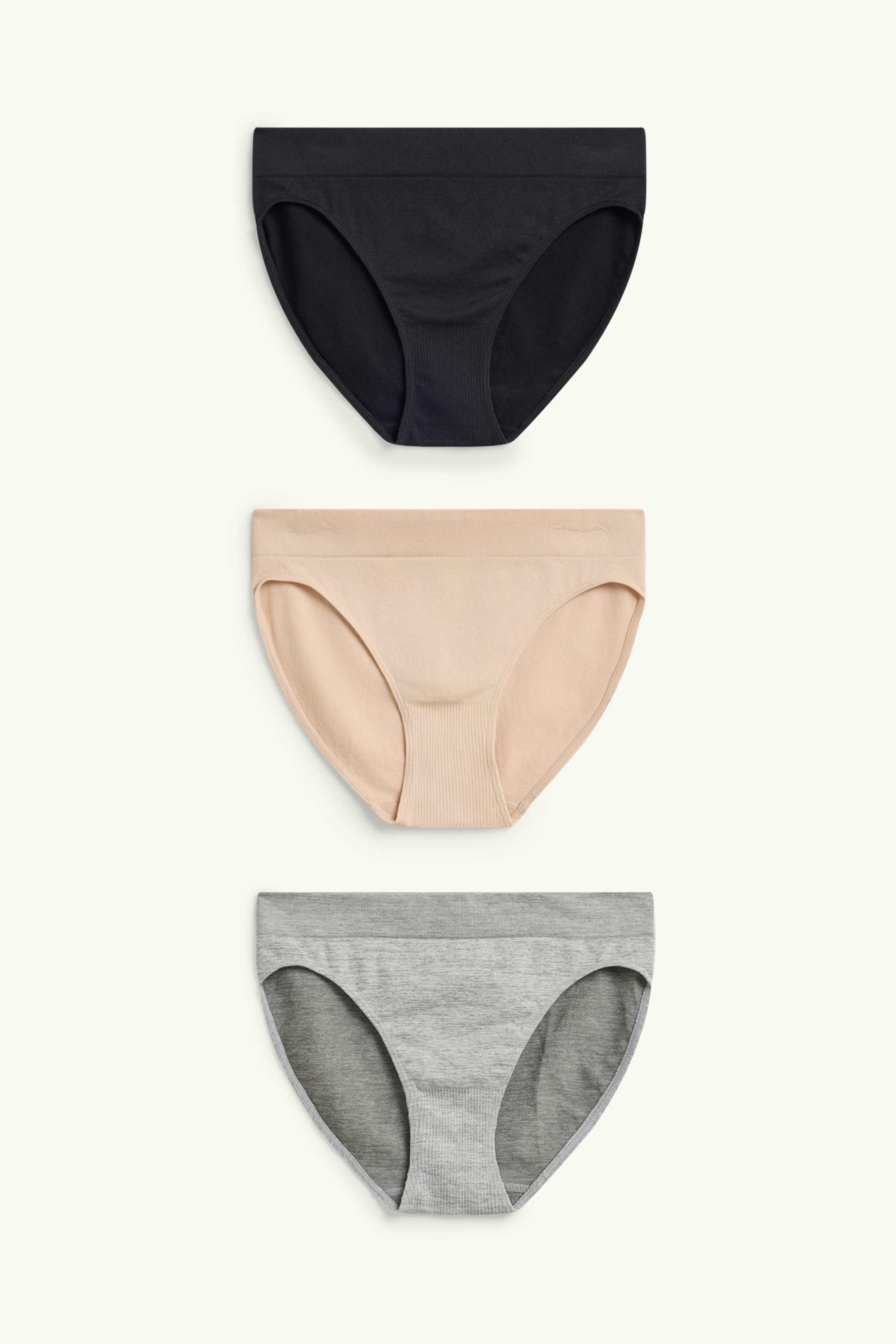 Multipack of 3 - knickers - seamless beige