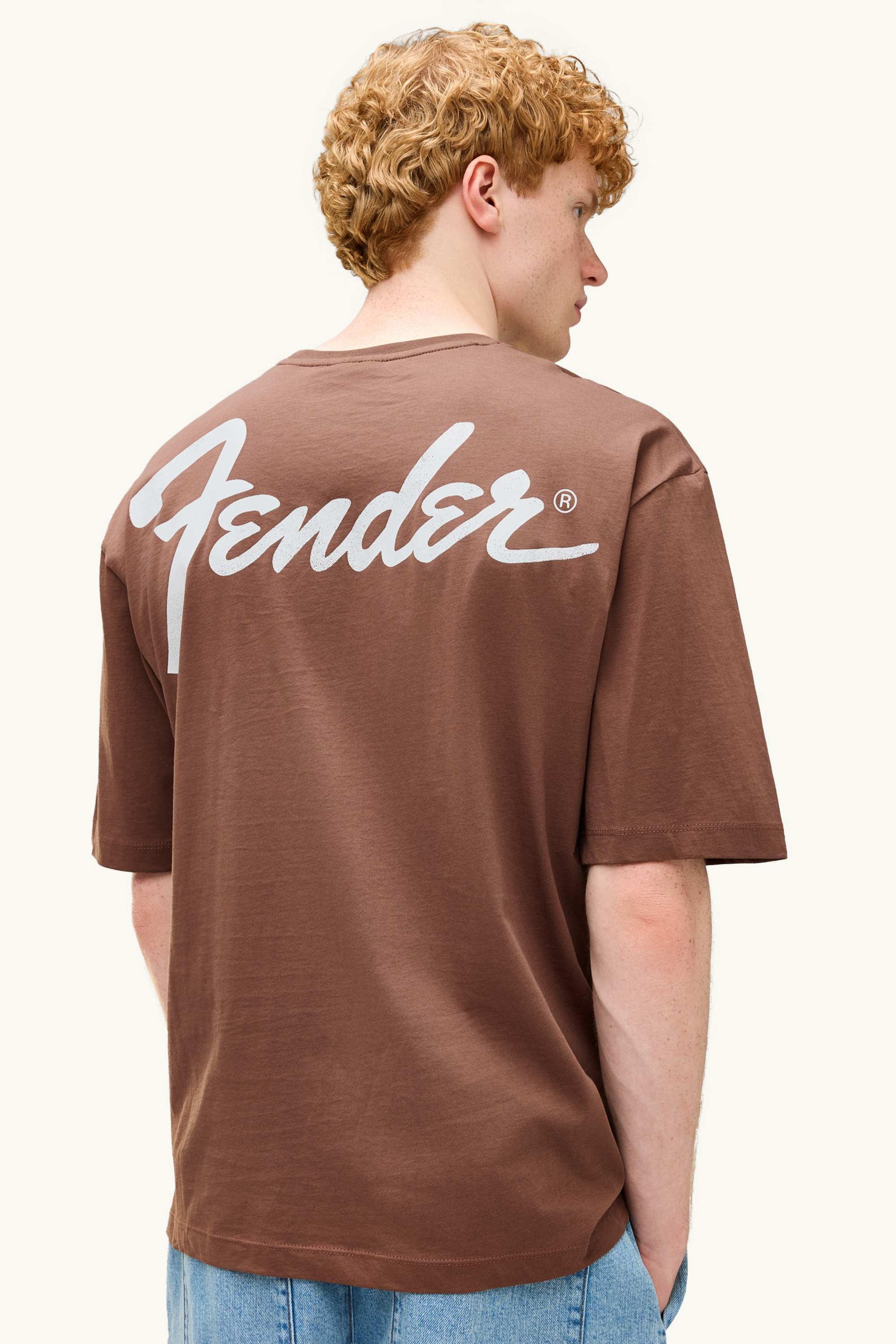 T-shirt - oversized - Fender brown