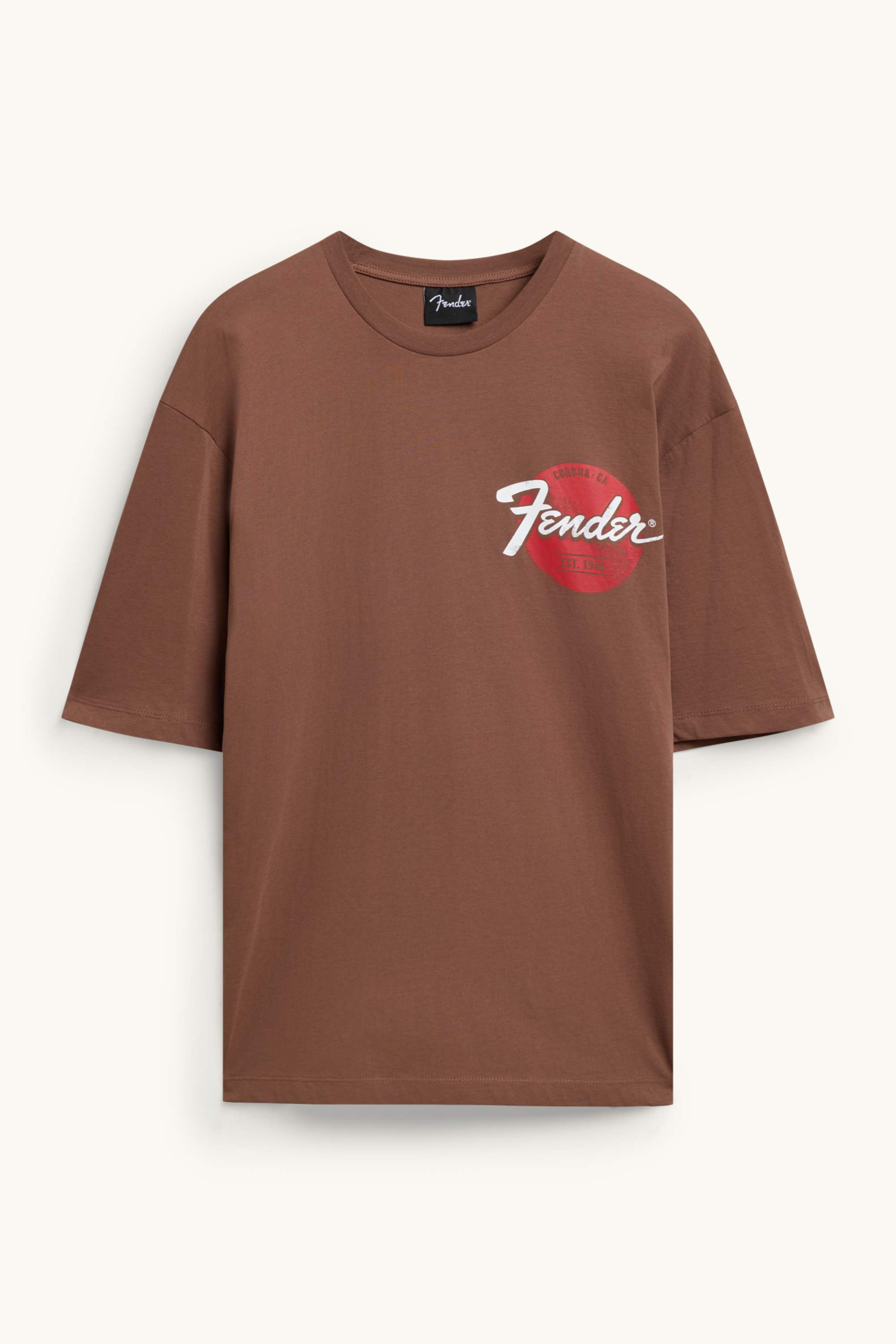 T-shirt - oversized - Fender brown
