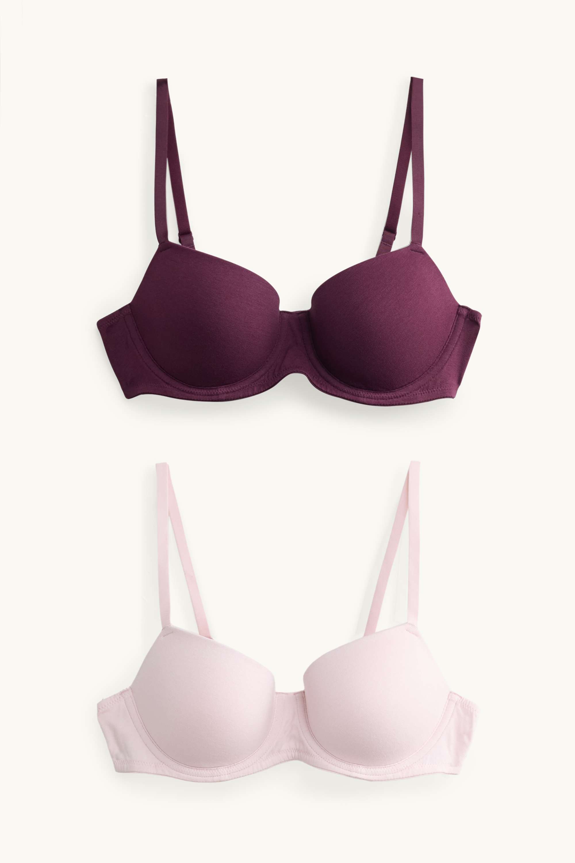 Multipack of 2 - underwire bra - DEMI - padded dark red