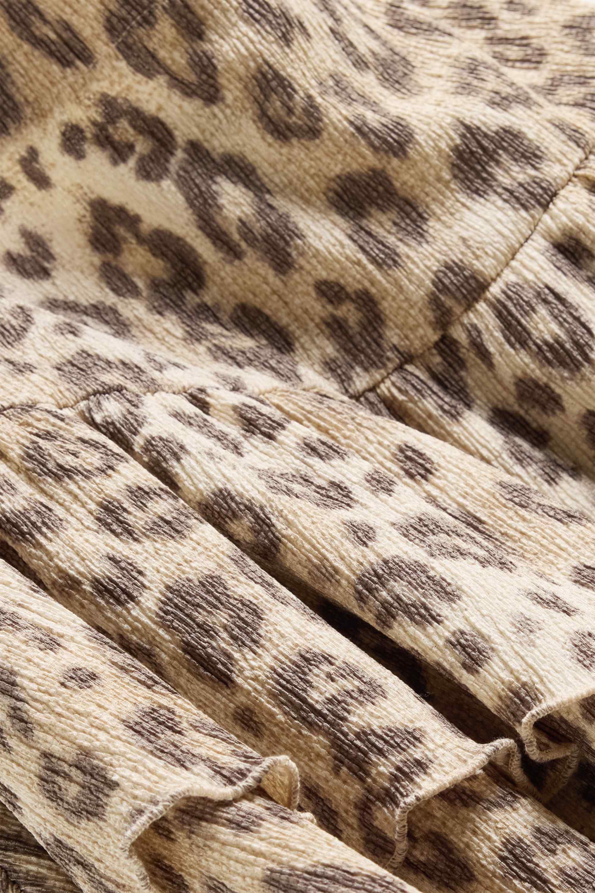 Skirt - leopard print beige