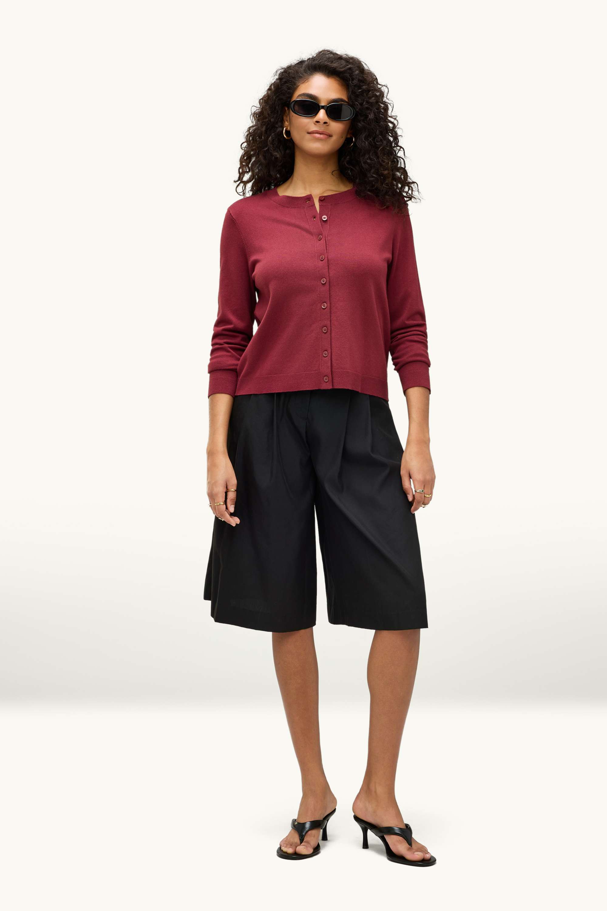 Cardigan dark red