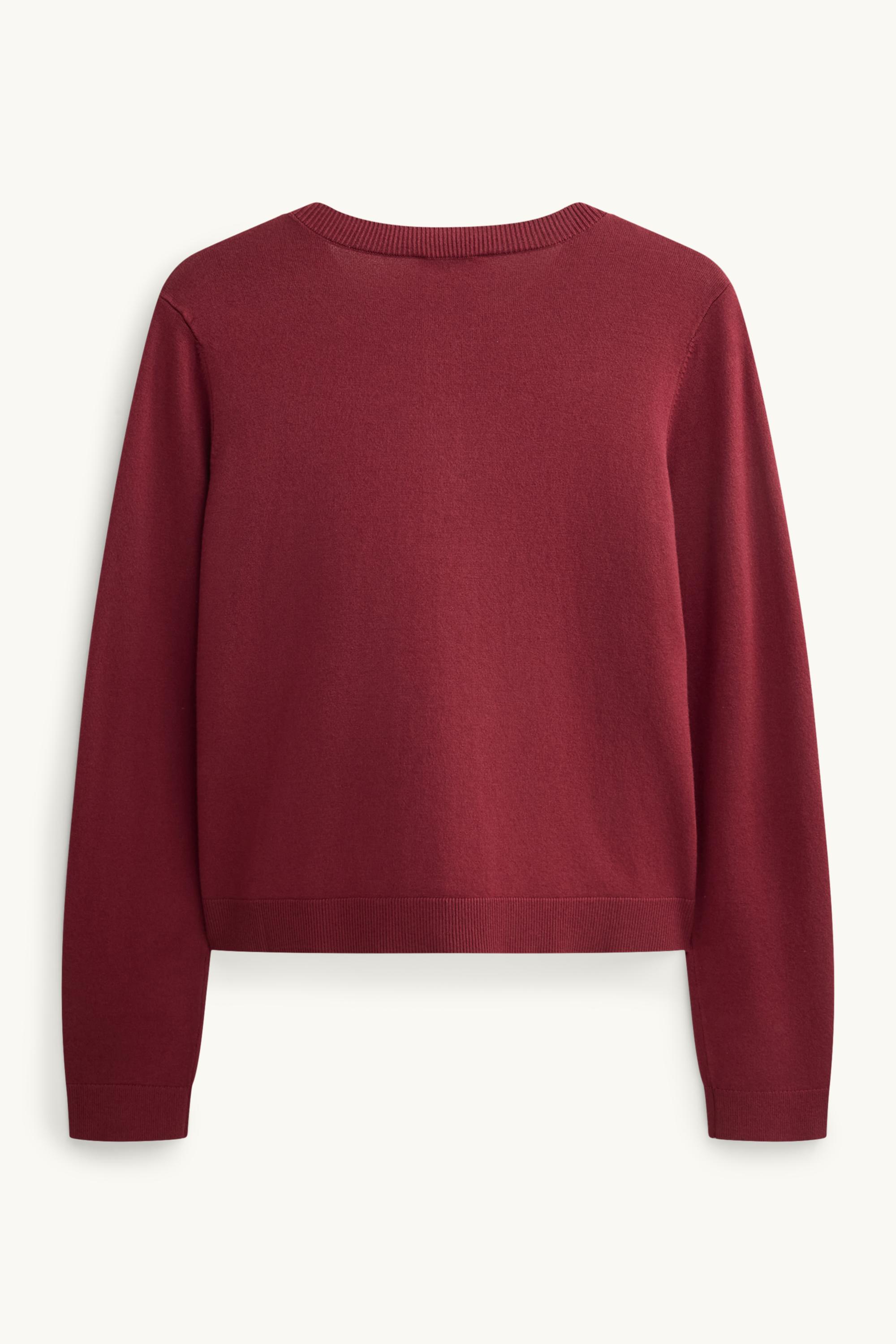 Cardigan dark red