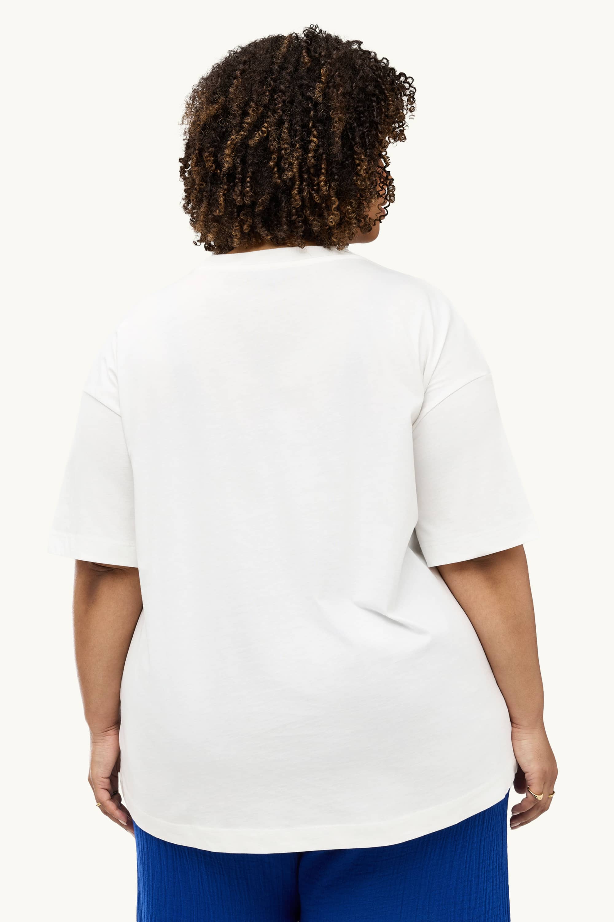 T-shirt - relaxed fit - shiny white