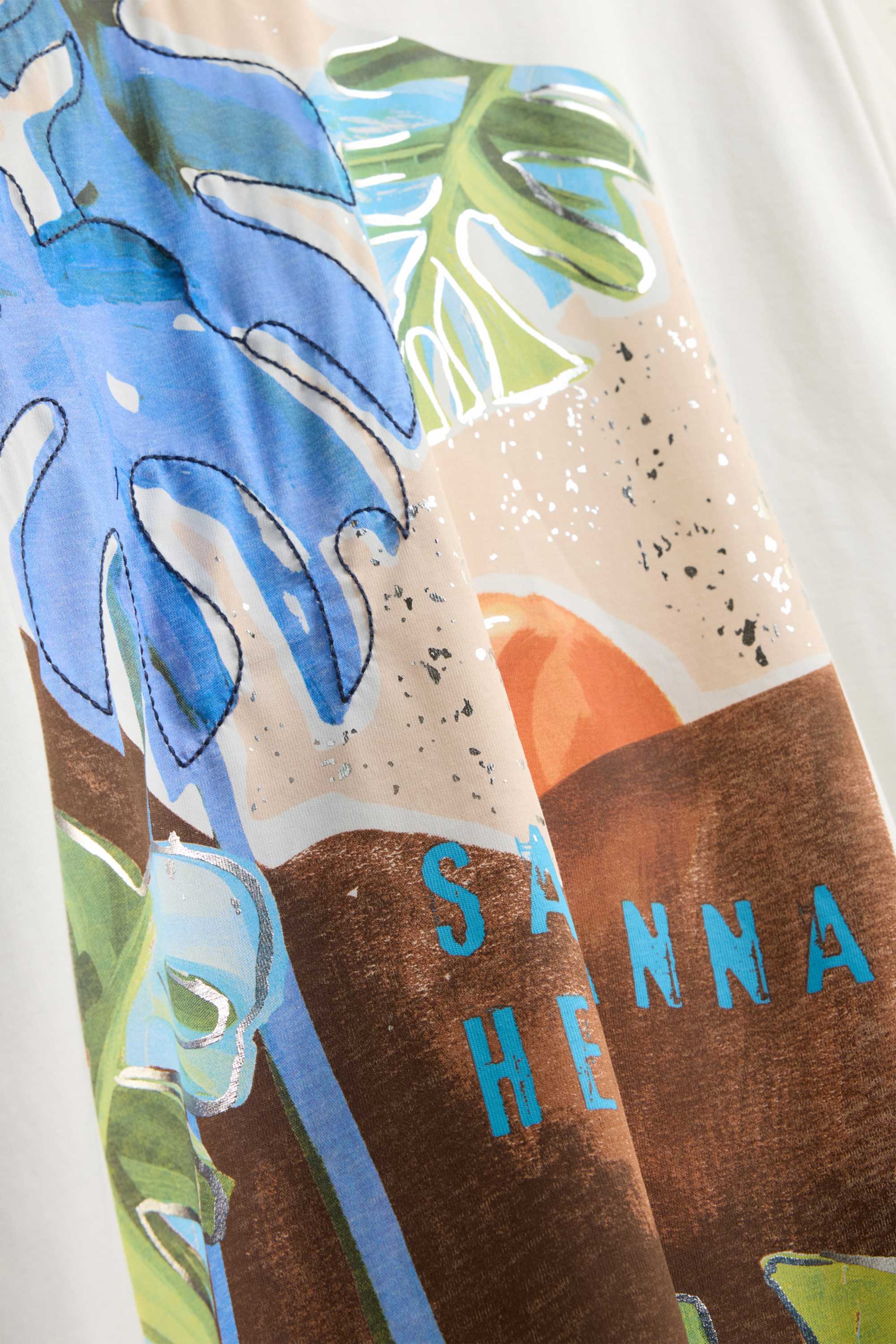 T-shirt - relaxed fit - shiny white