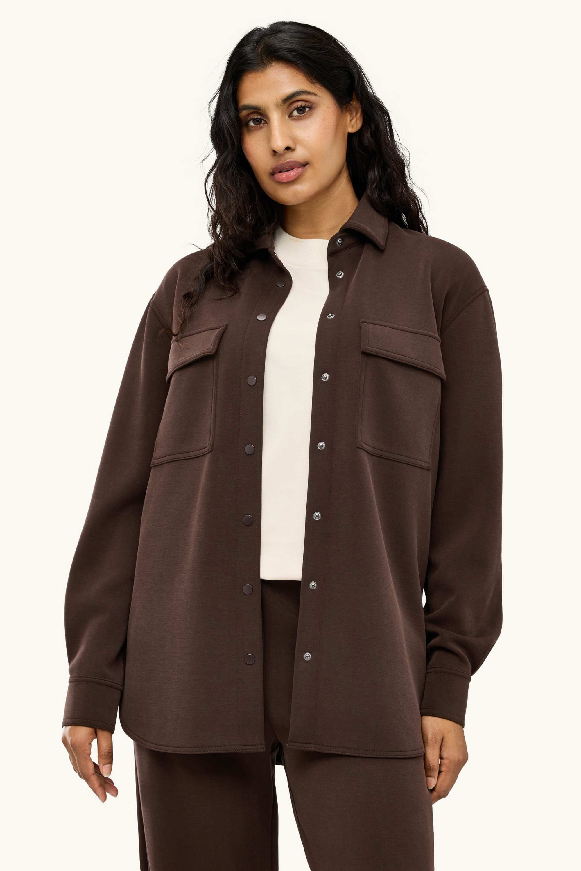 Shirt blouse dark brown