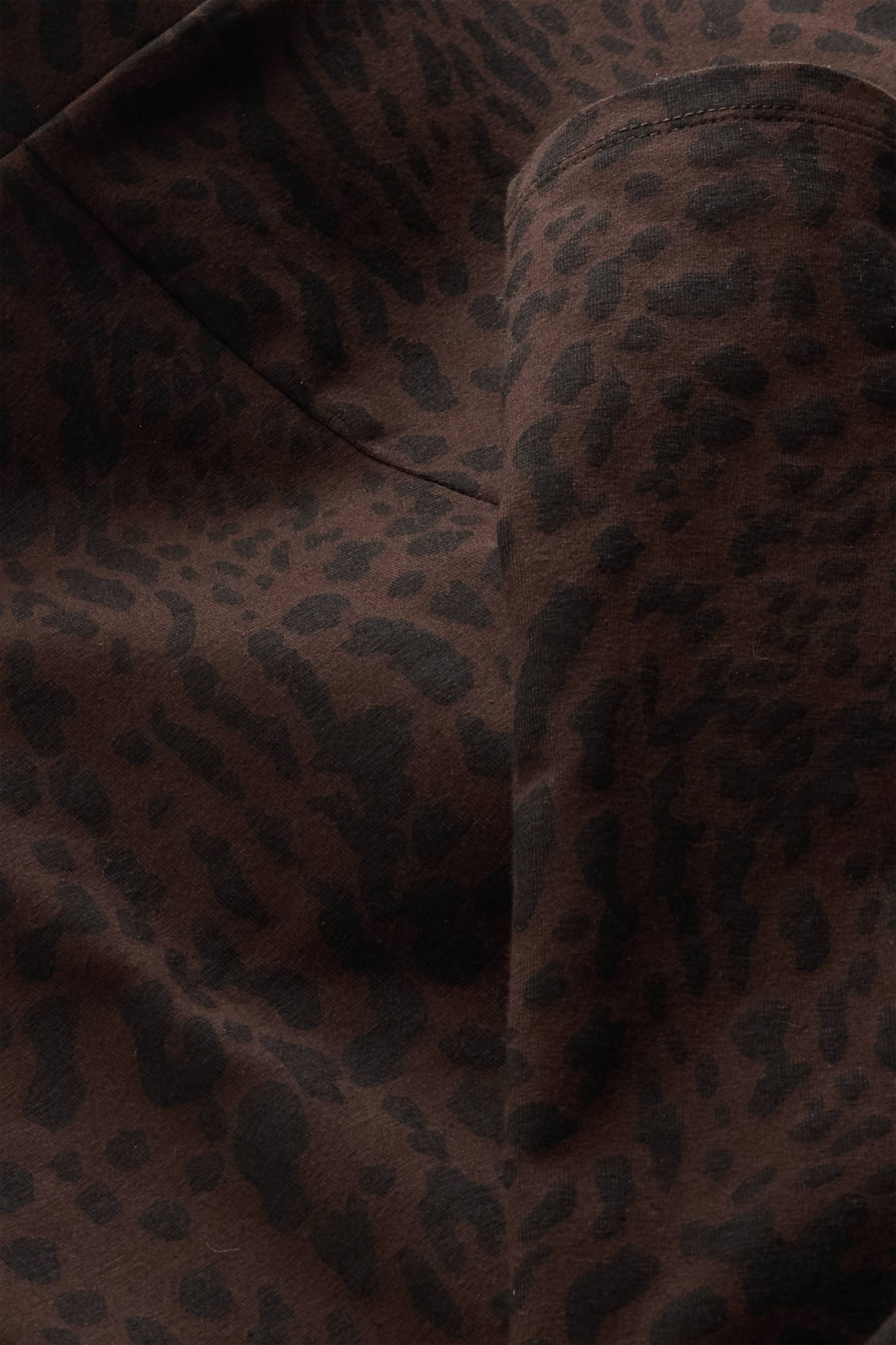 Leggings - leopard print brown