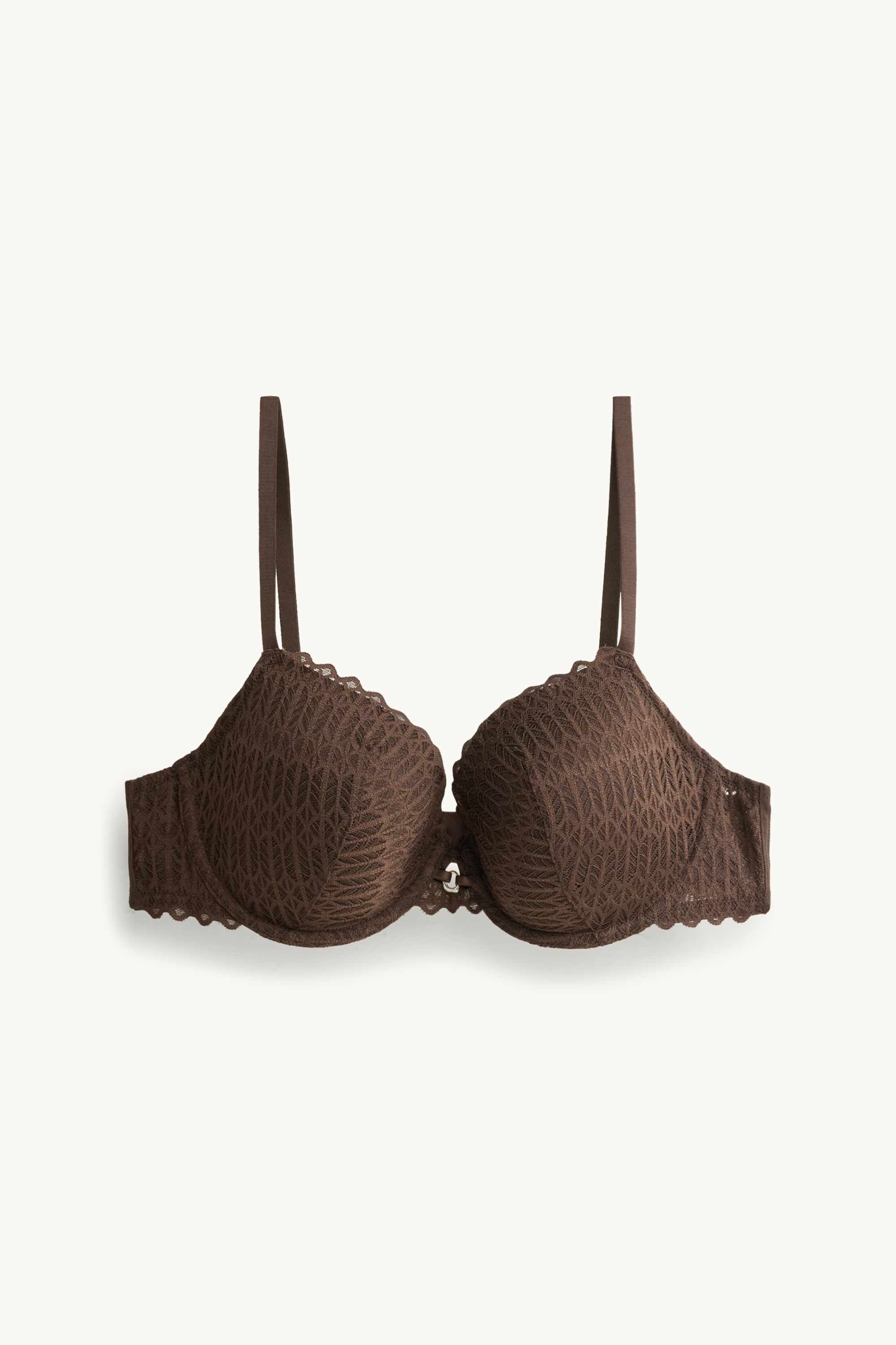 Underwire bra - FULL COVERAGE - padded dark brown