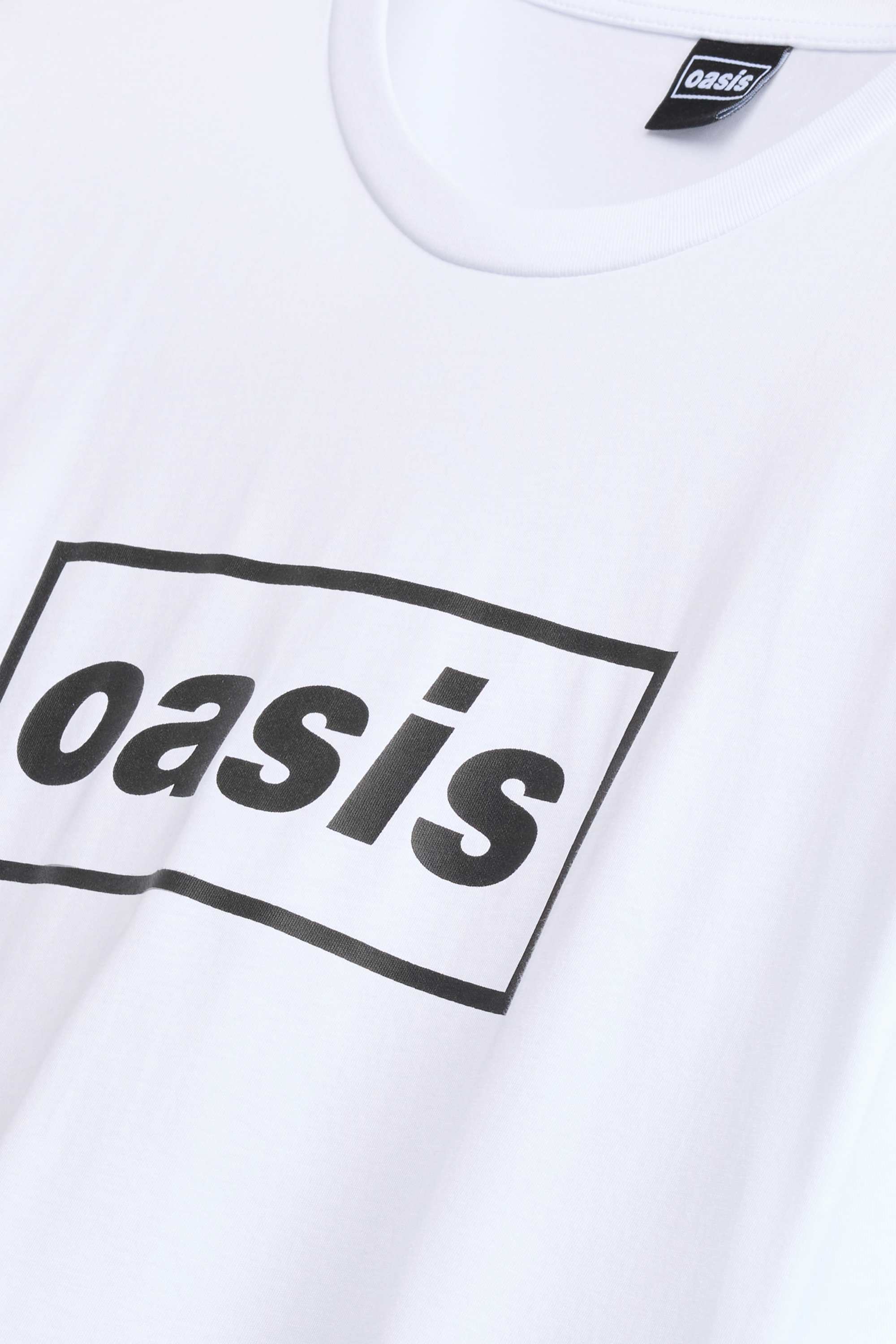 T-shirt - oversized - Oasis white / black