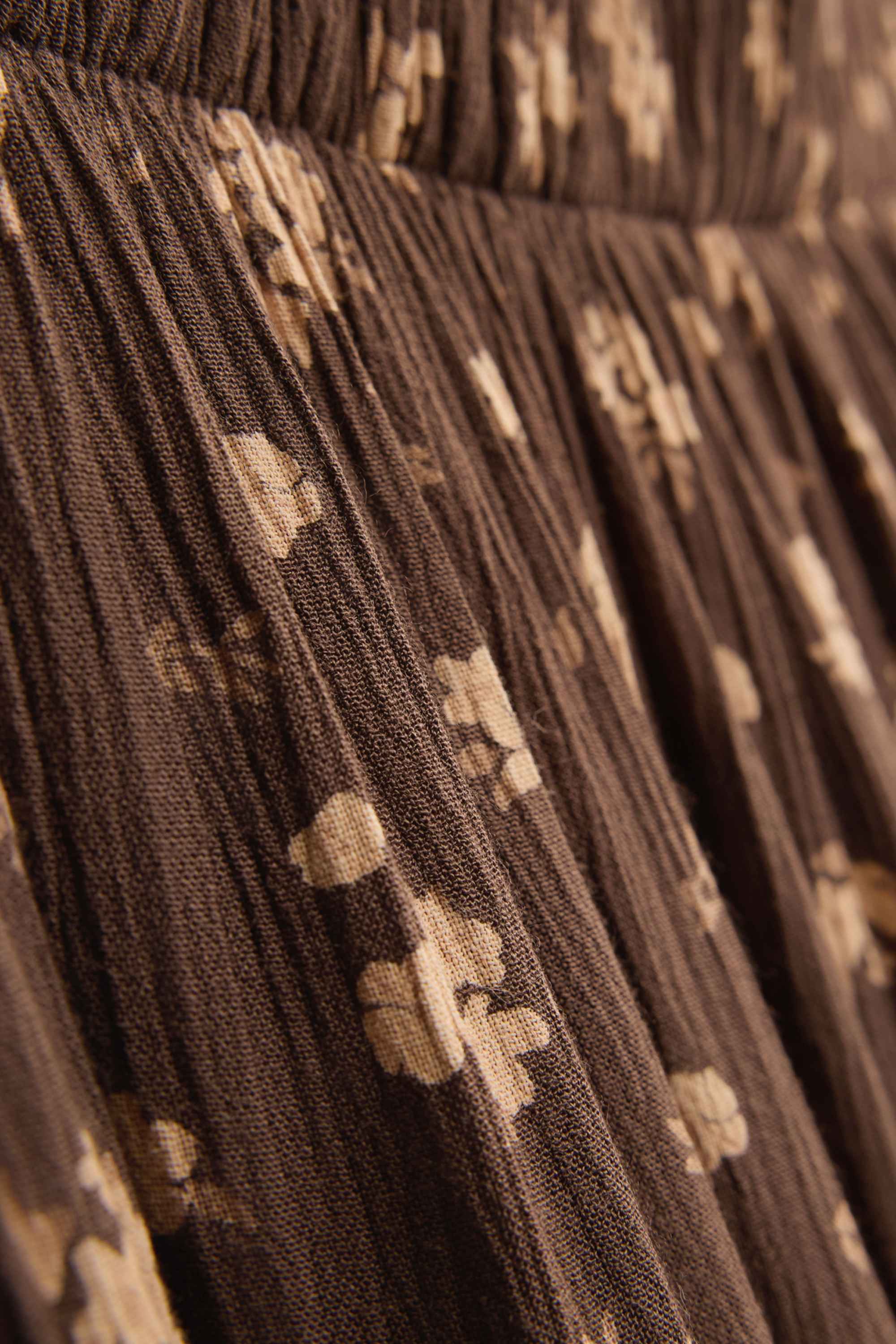 Skirt - floral brown