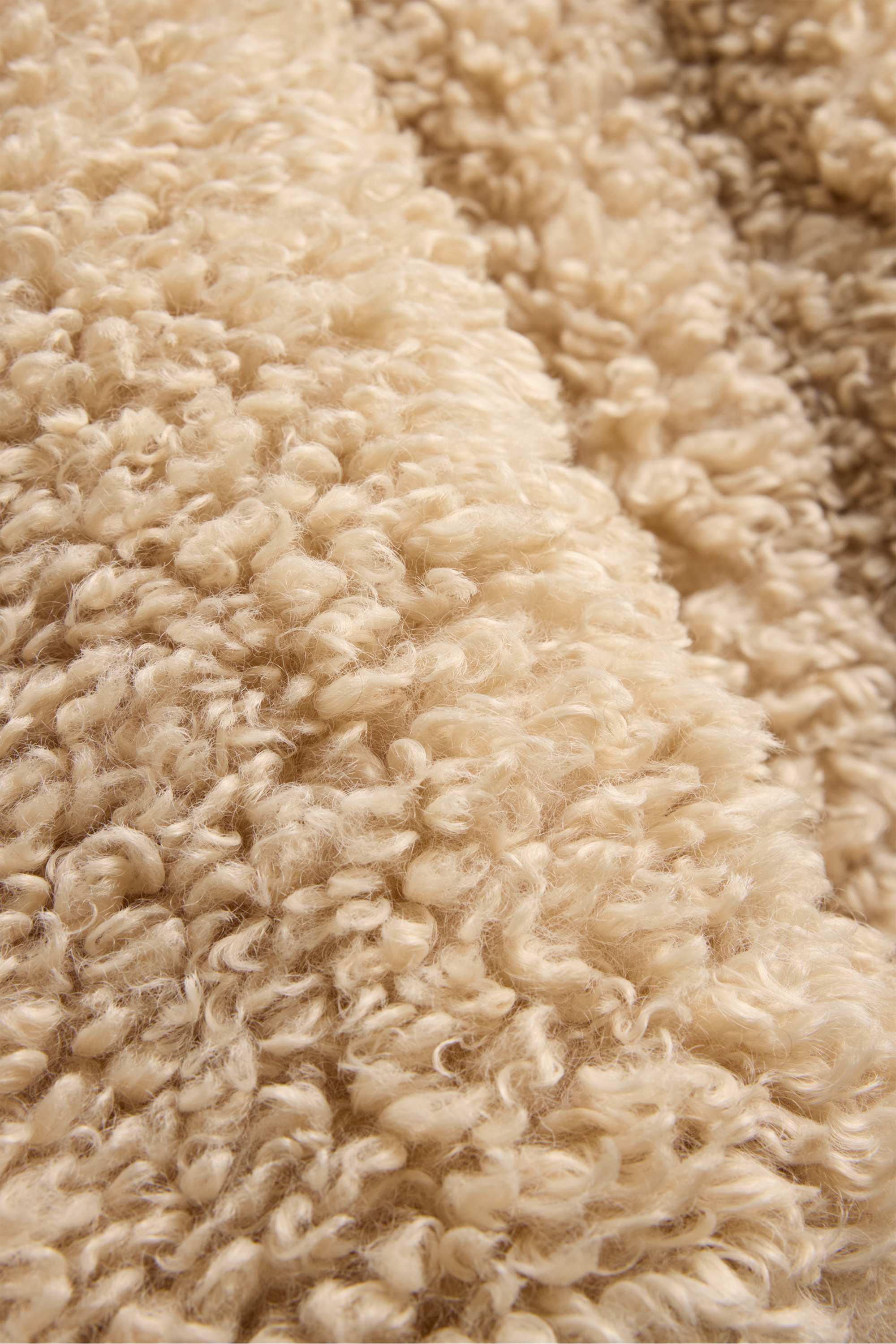 Teddy fur jacket beige