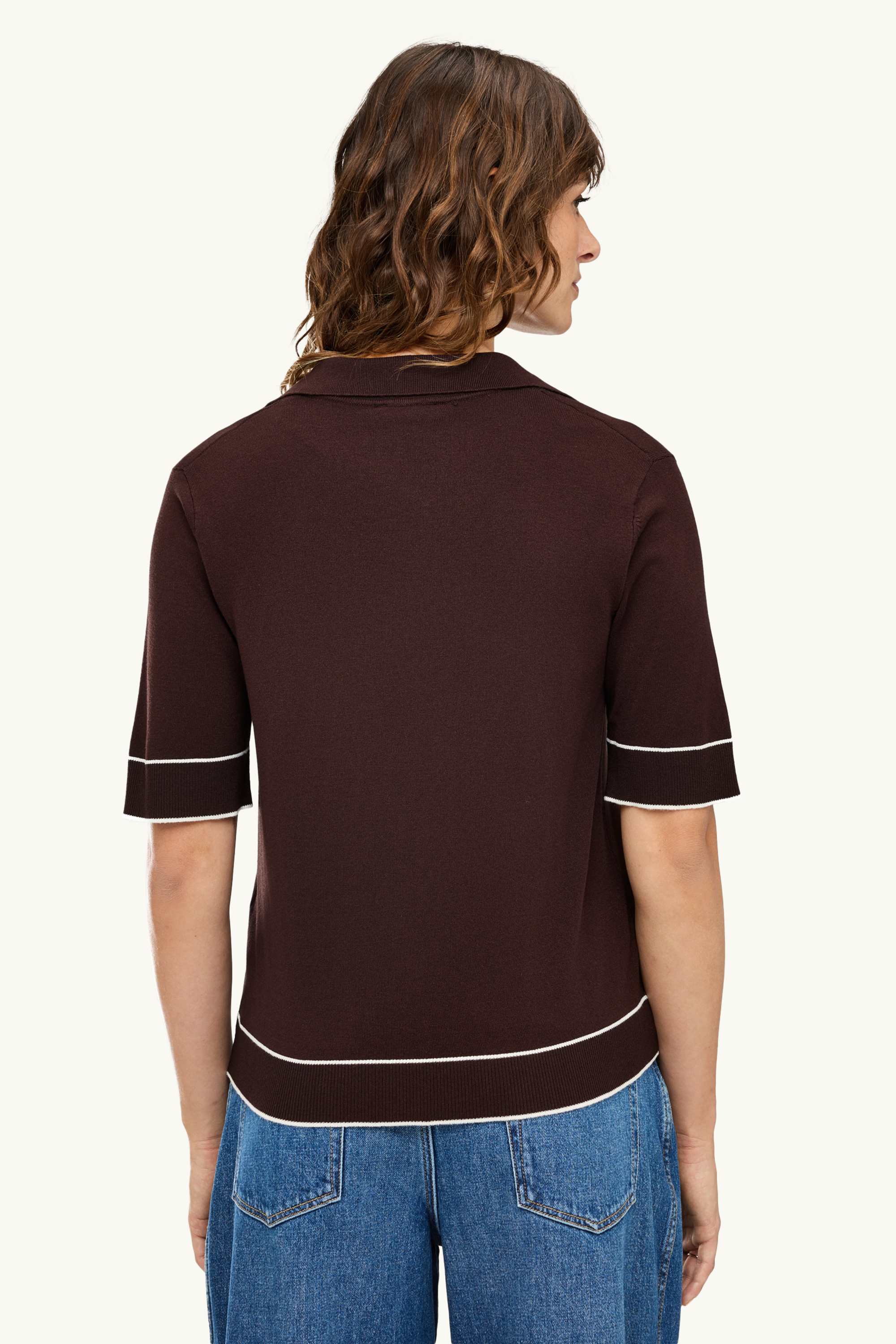 Jumper - short sleeve dark brown