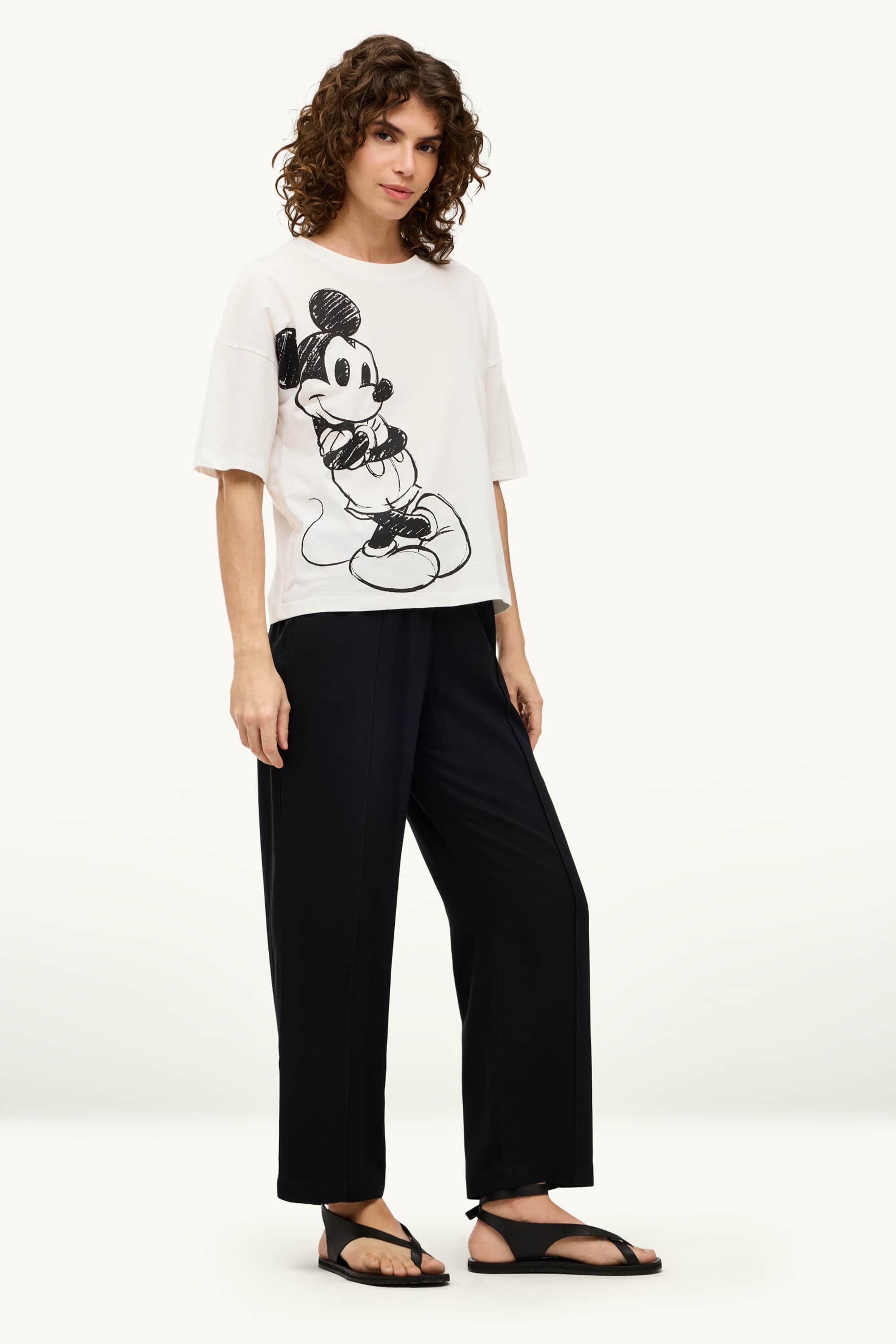 T-shirt - relaxed fit - Mickey Mouse white
