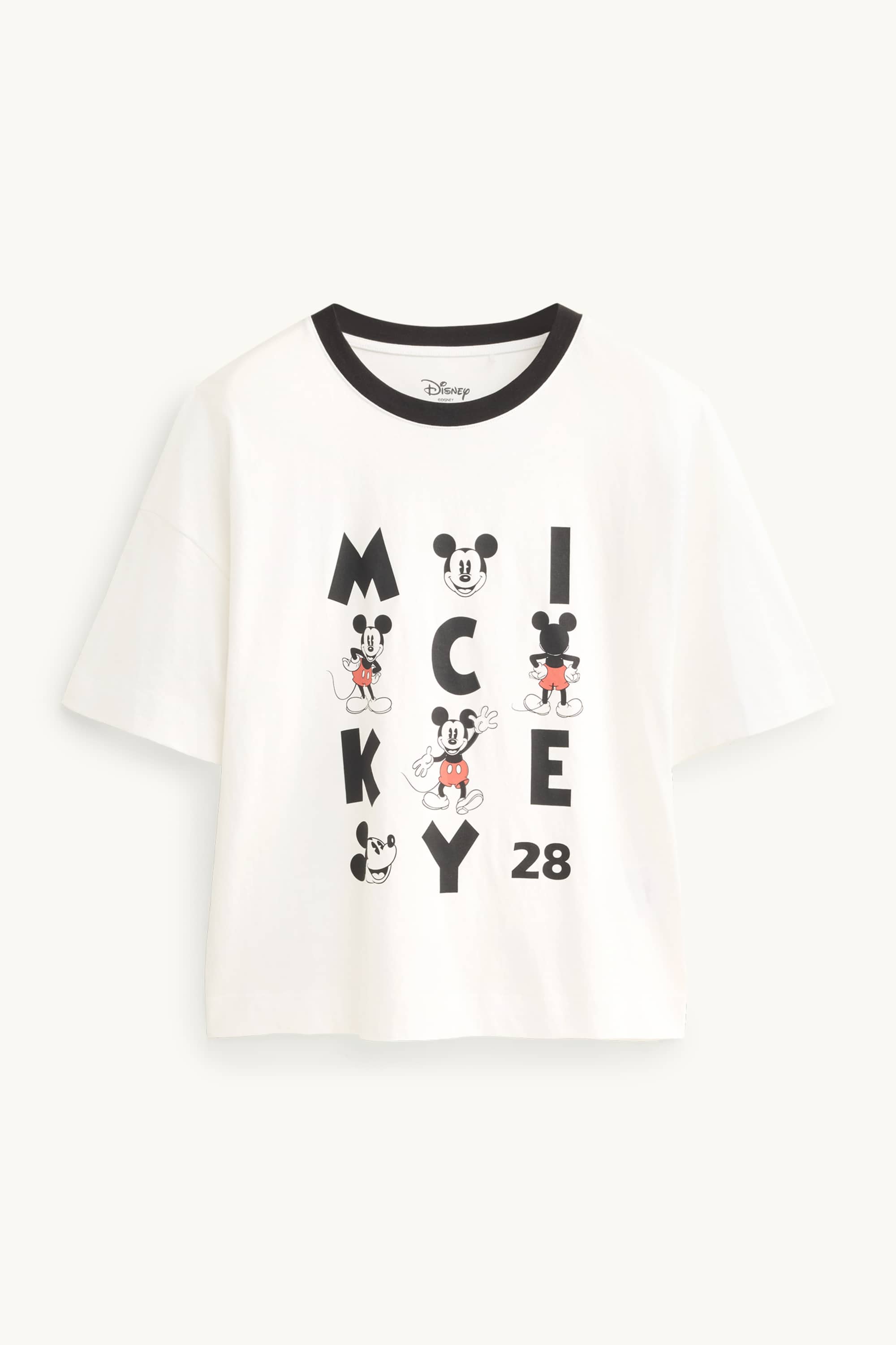 T-shirt - regular fit - Mickey Mouse white / black