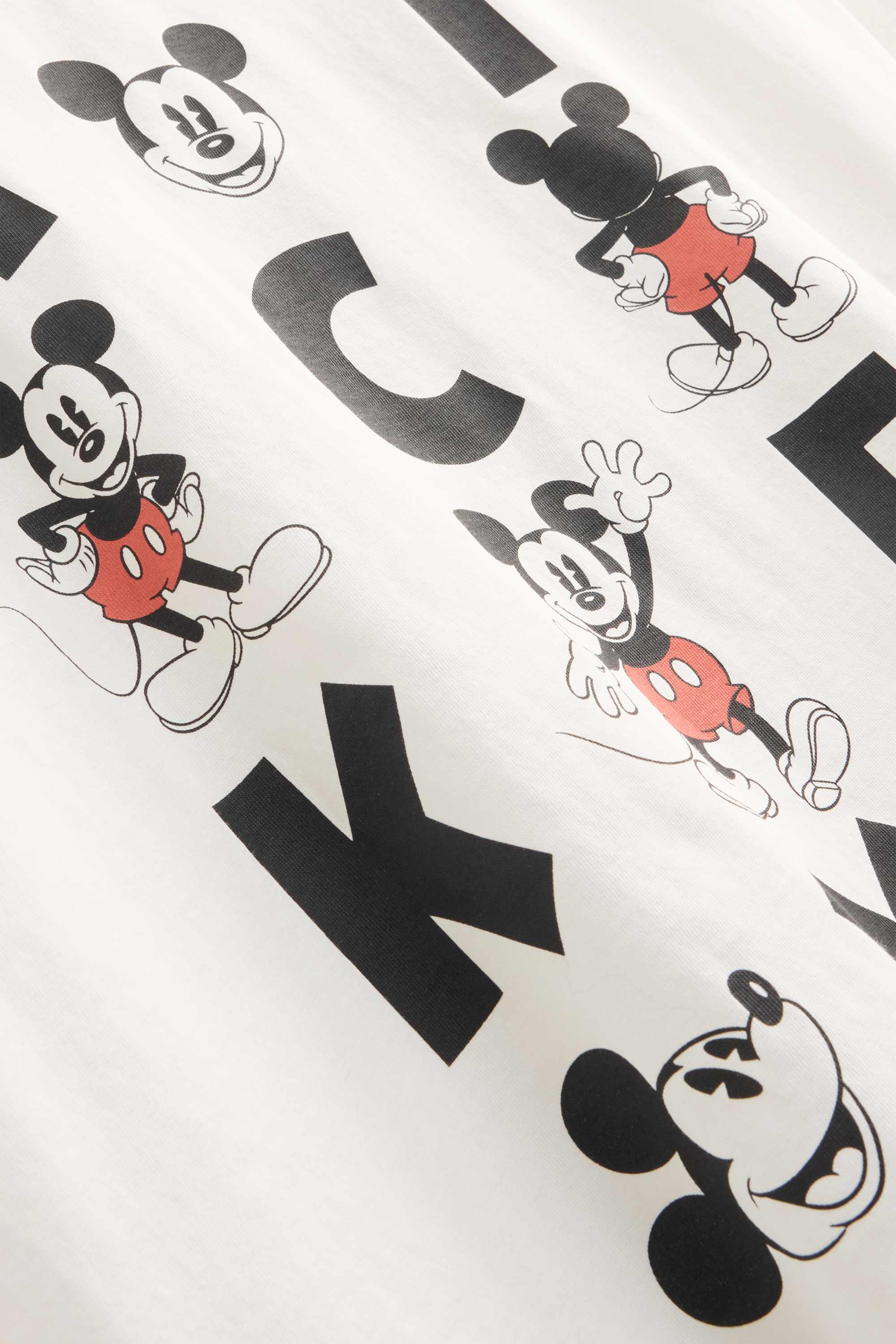 T-shirt - regular fit - Mickey Mouse white / black