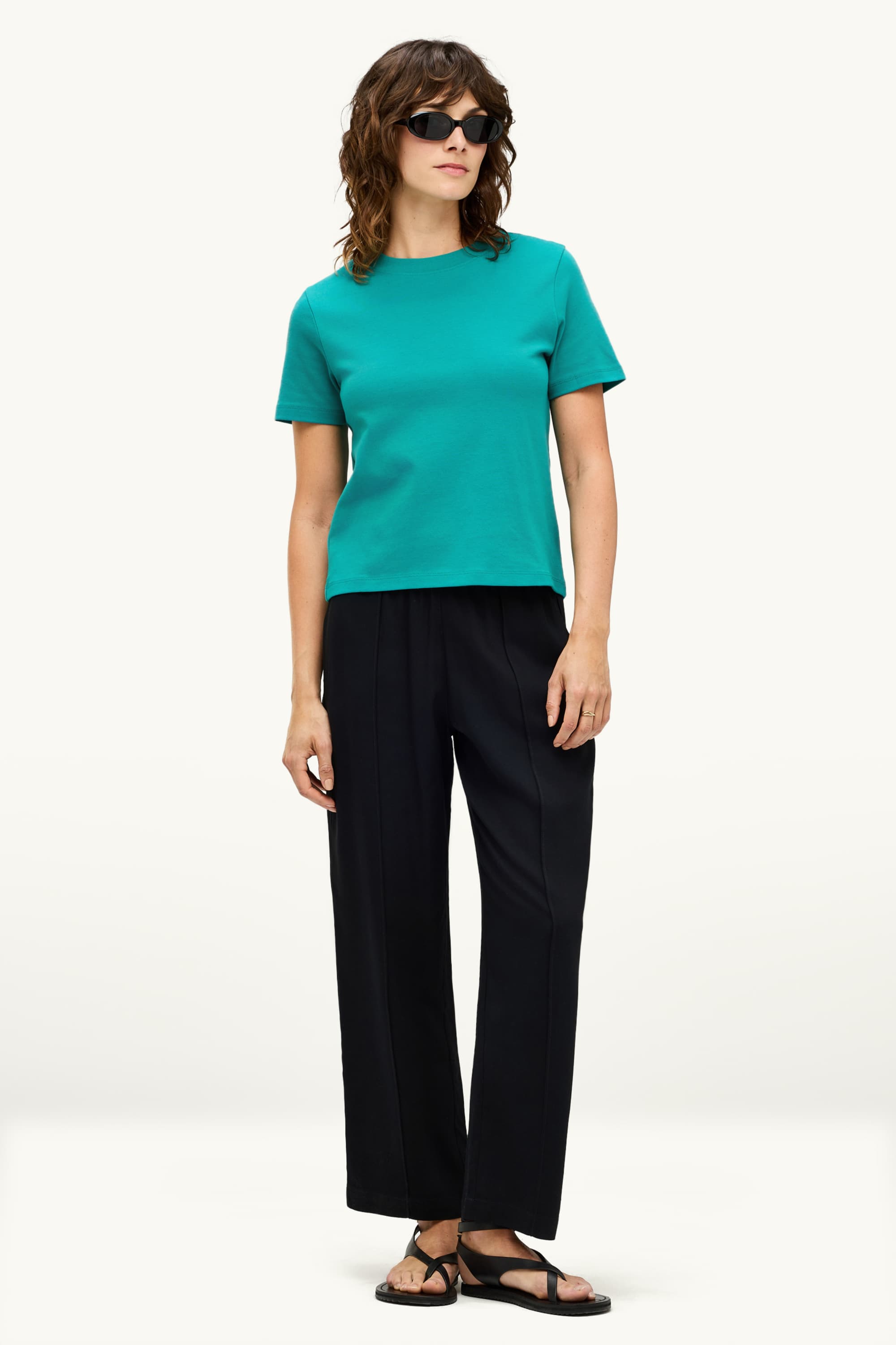 T-shirt - regular fit petrol