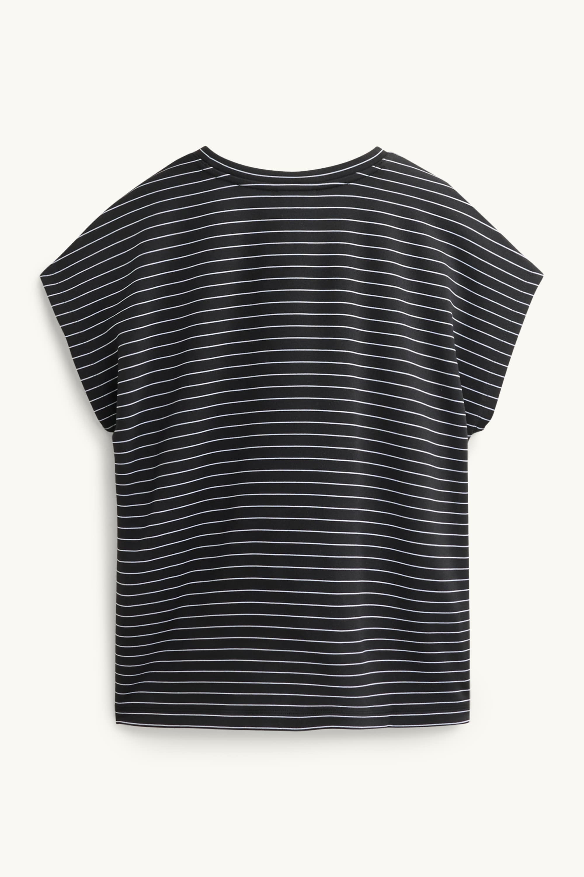 T-shirt - regular fit - striped black / white