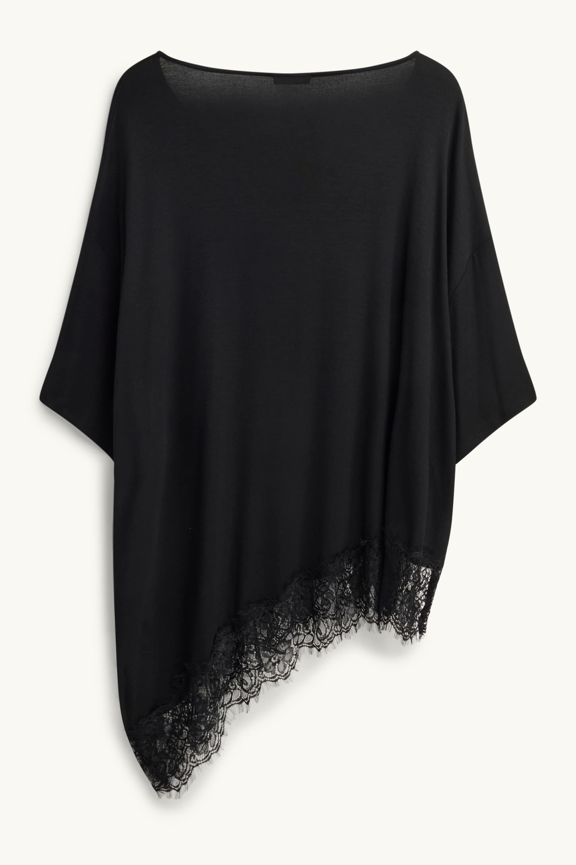 V-neck T-shirt - curvy fit black