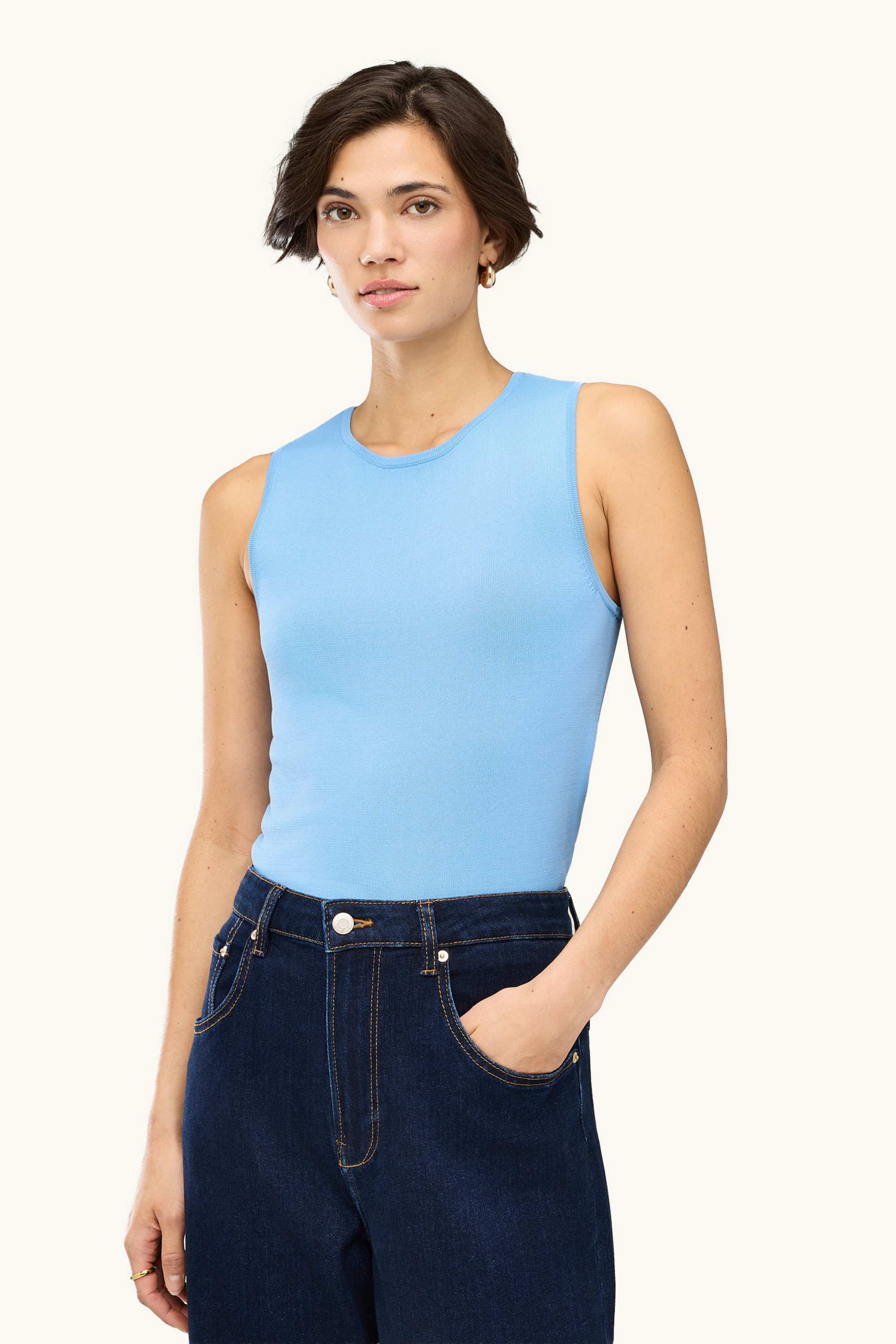 Slipover light blue