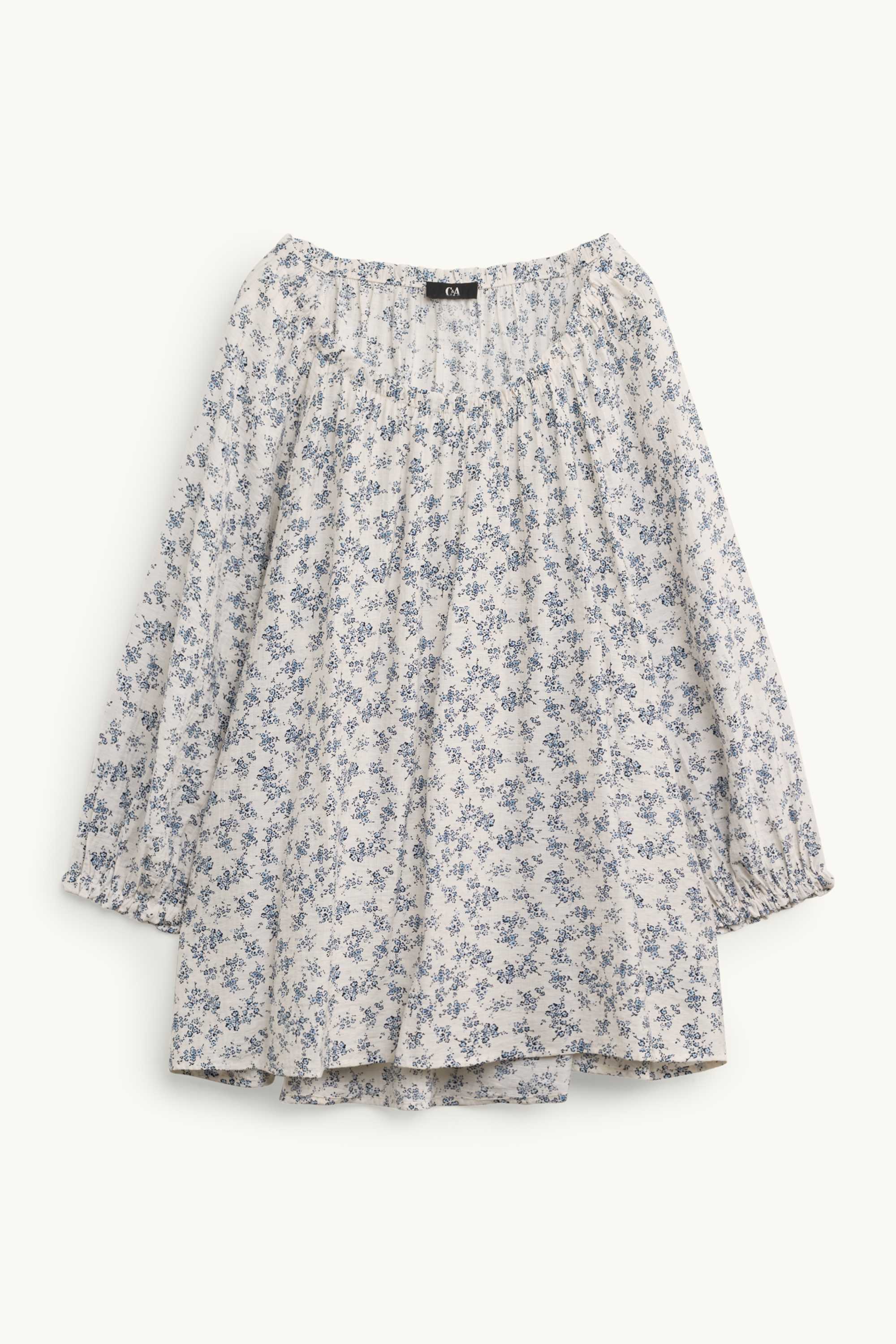 Blouse - floral beige