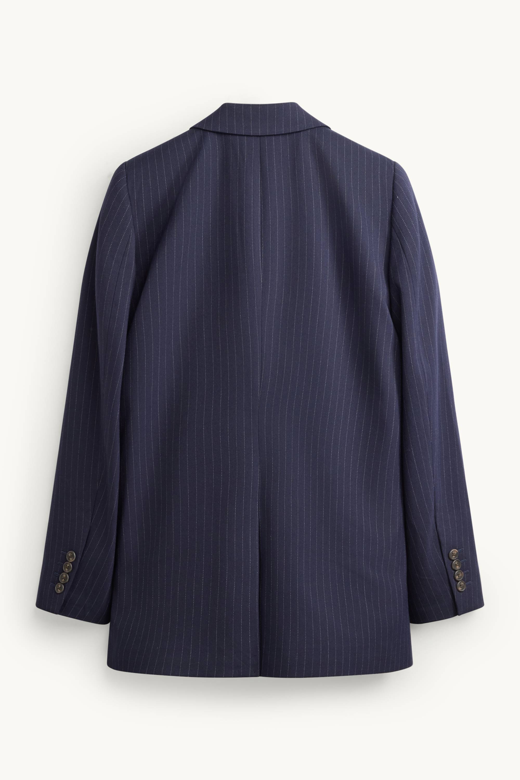 Long blazer - regular fit - pinstripes dark blue