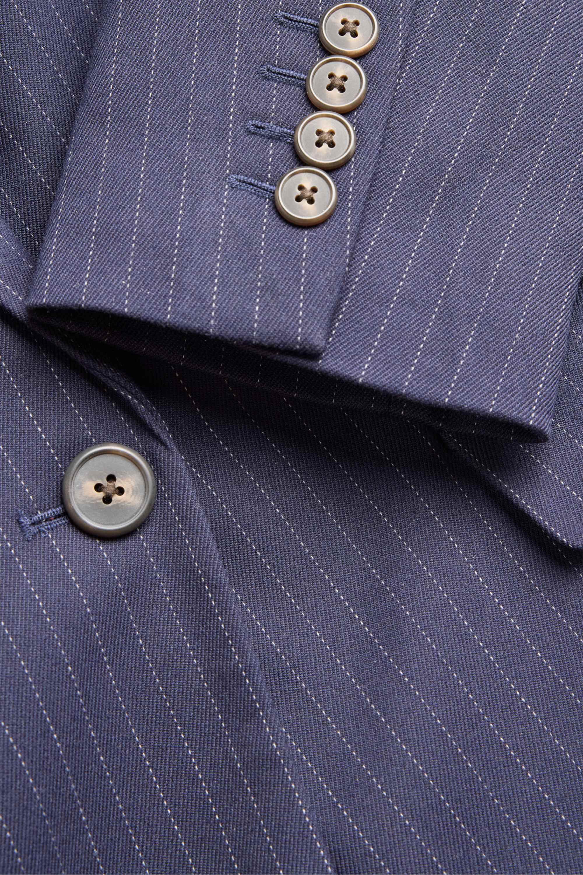 Long blazer - regular fit - pinstripes dark blue
