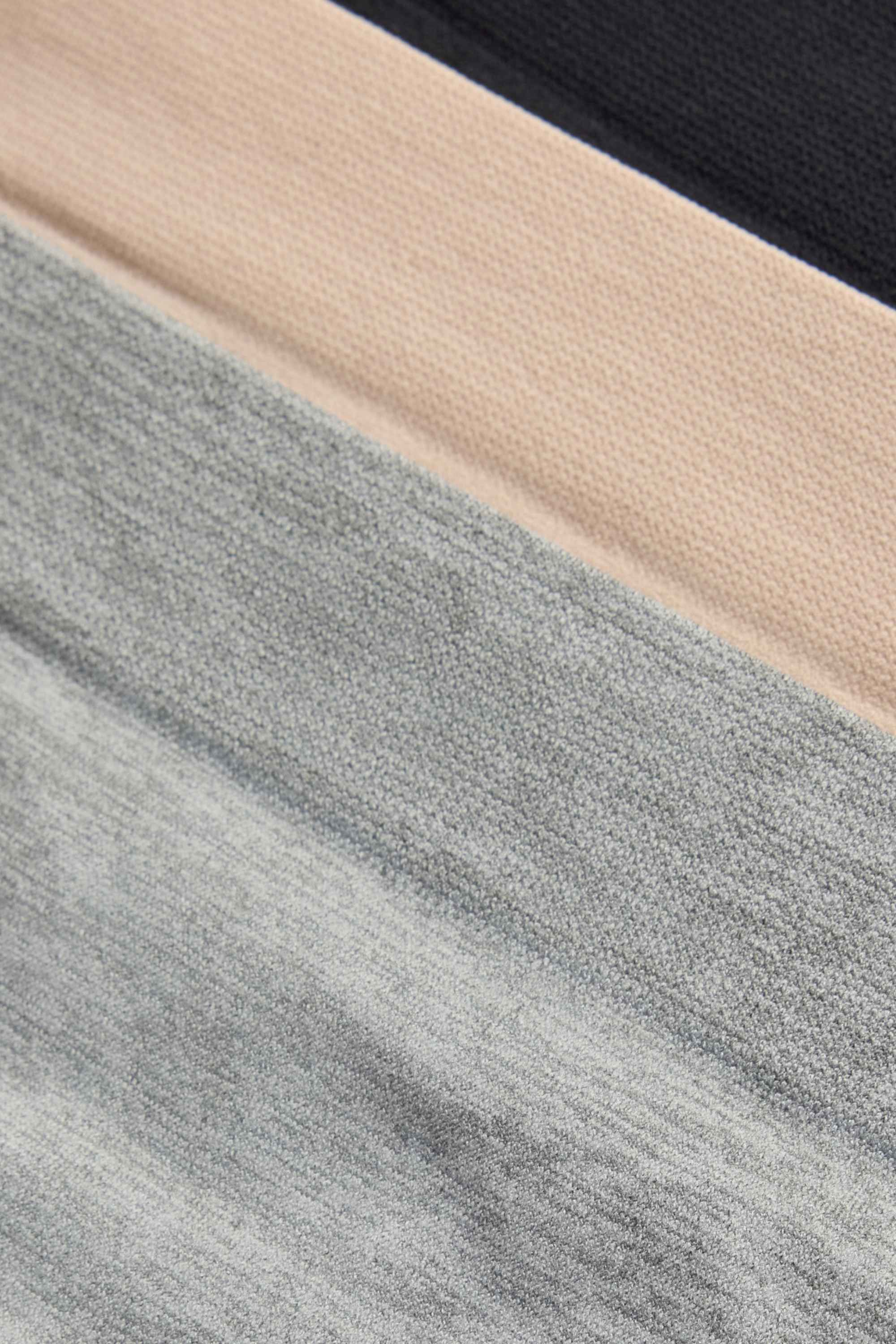 Multipack of 3 - thong - seamless beige