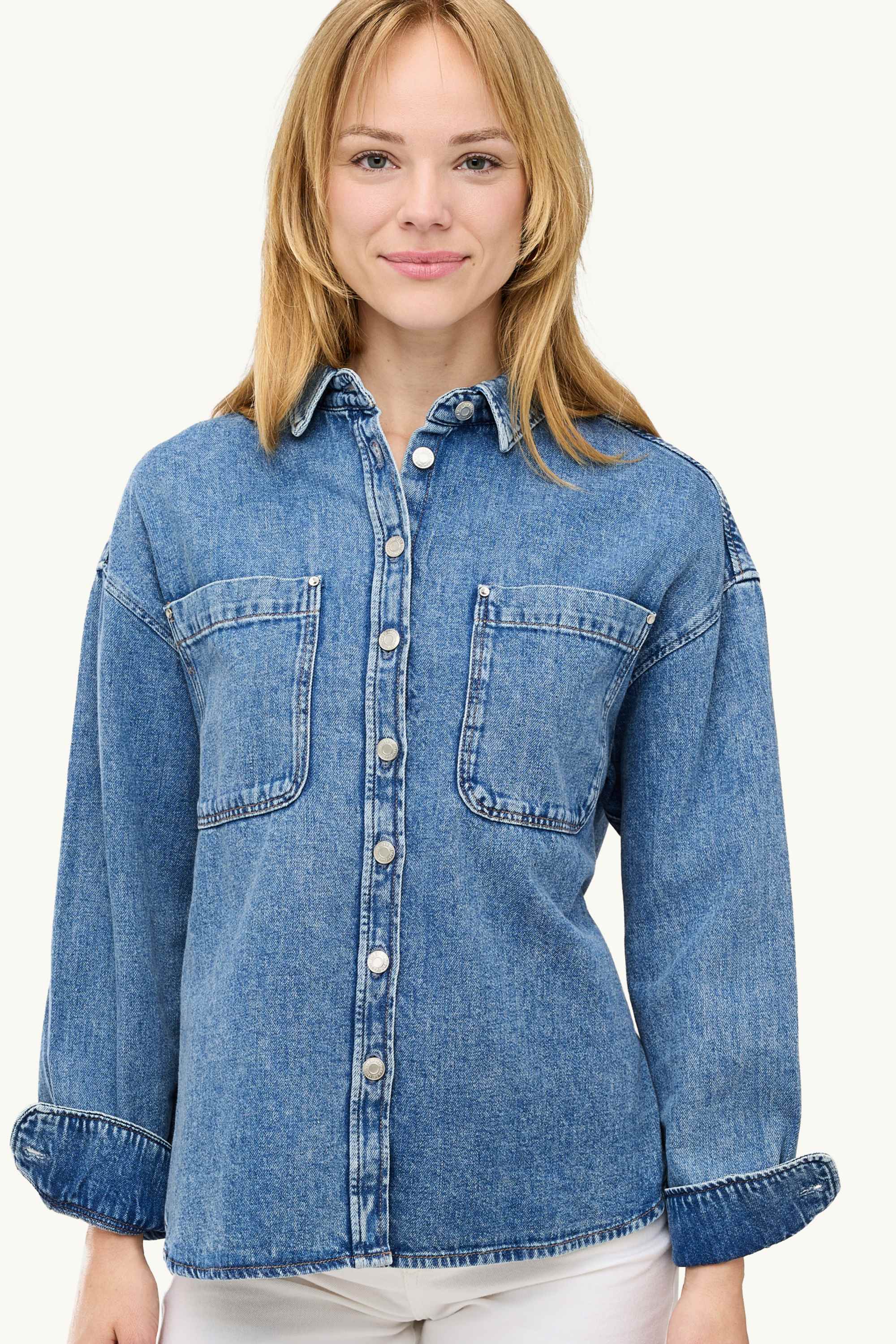 Denim shirt blouse blue denim
