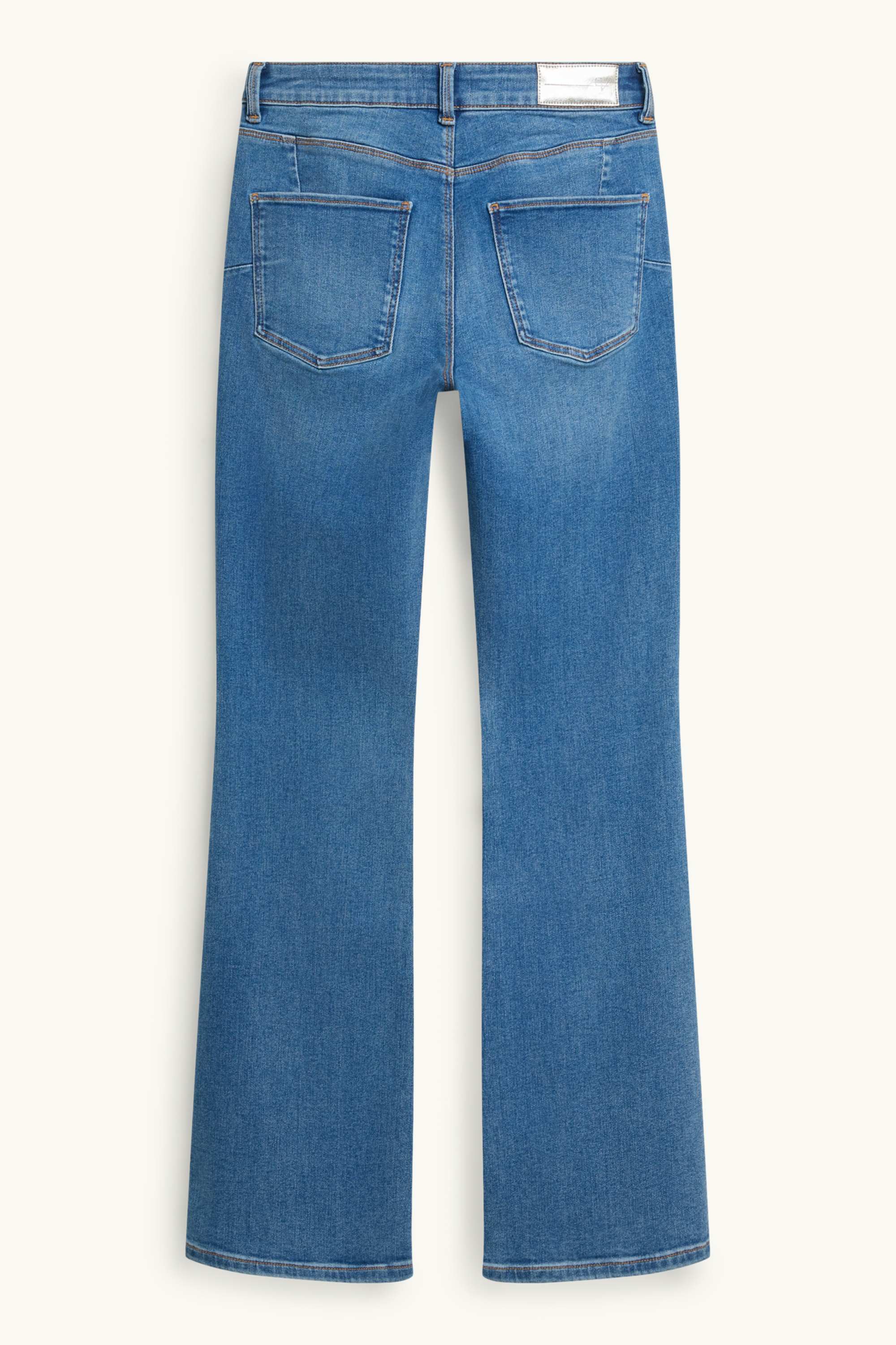 Bootcut jeans - mid-rise waist - shaping jeans - LYCRA® blue denim