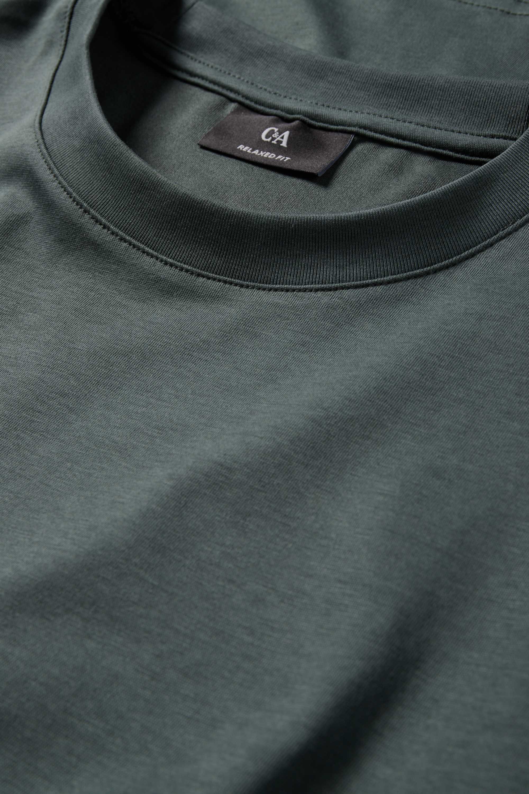 T-shirt - relaxed fit dark green
