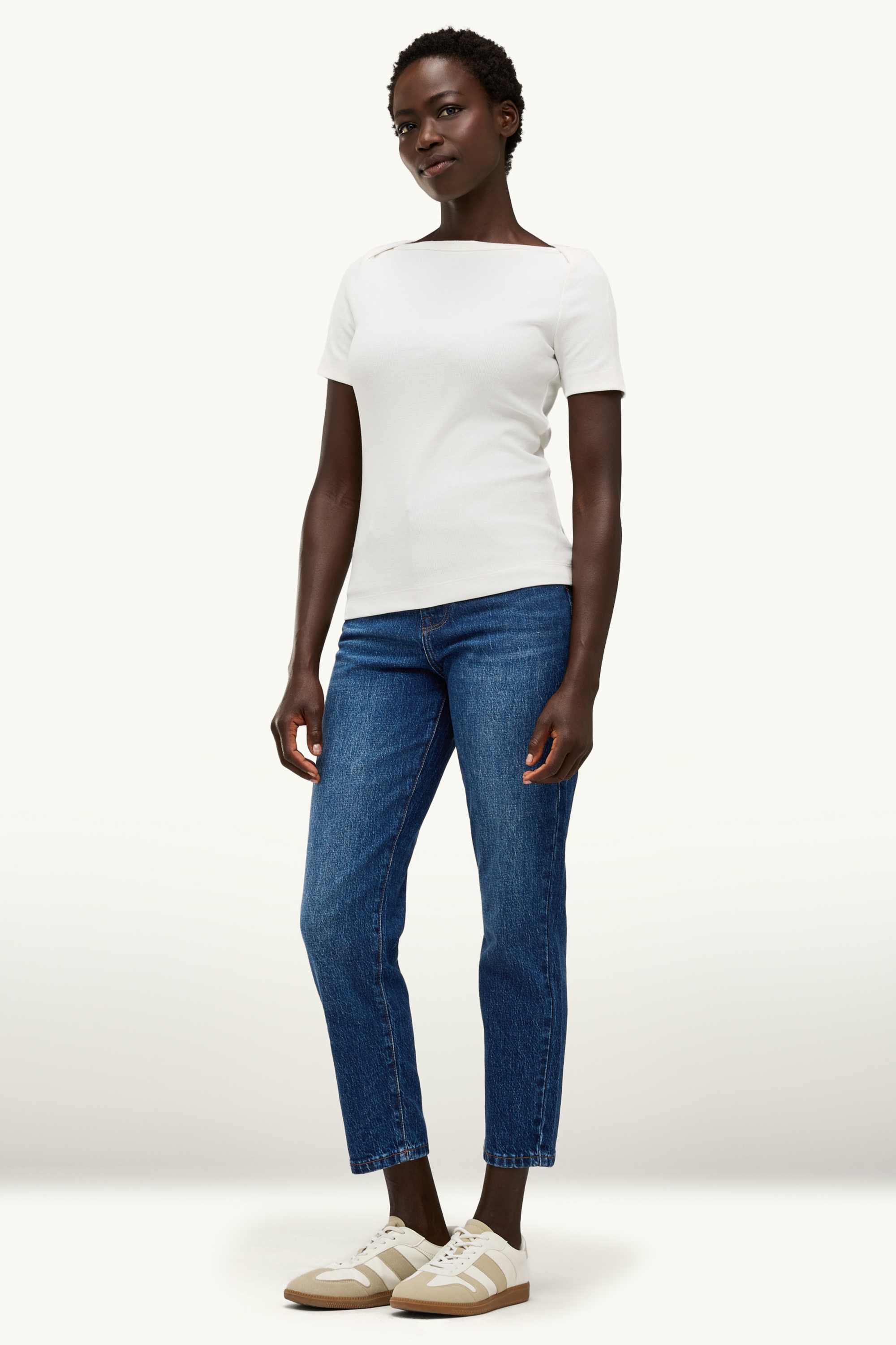 Mom jeans - high waist - LYCRA® blue denim