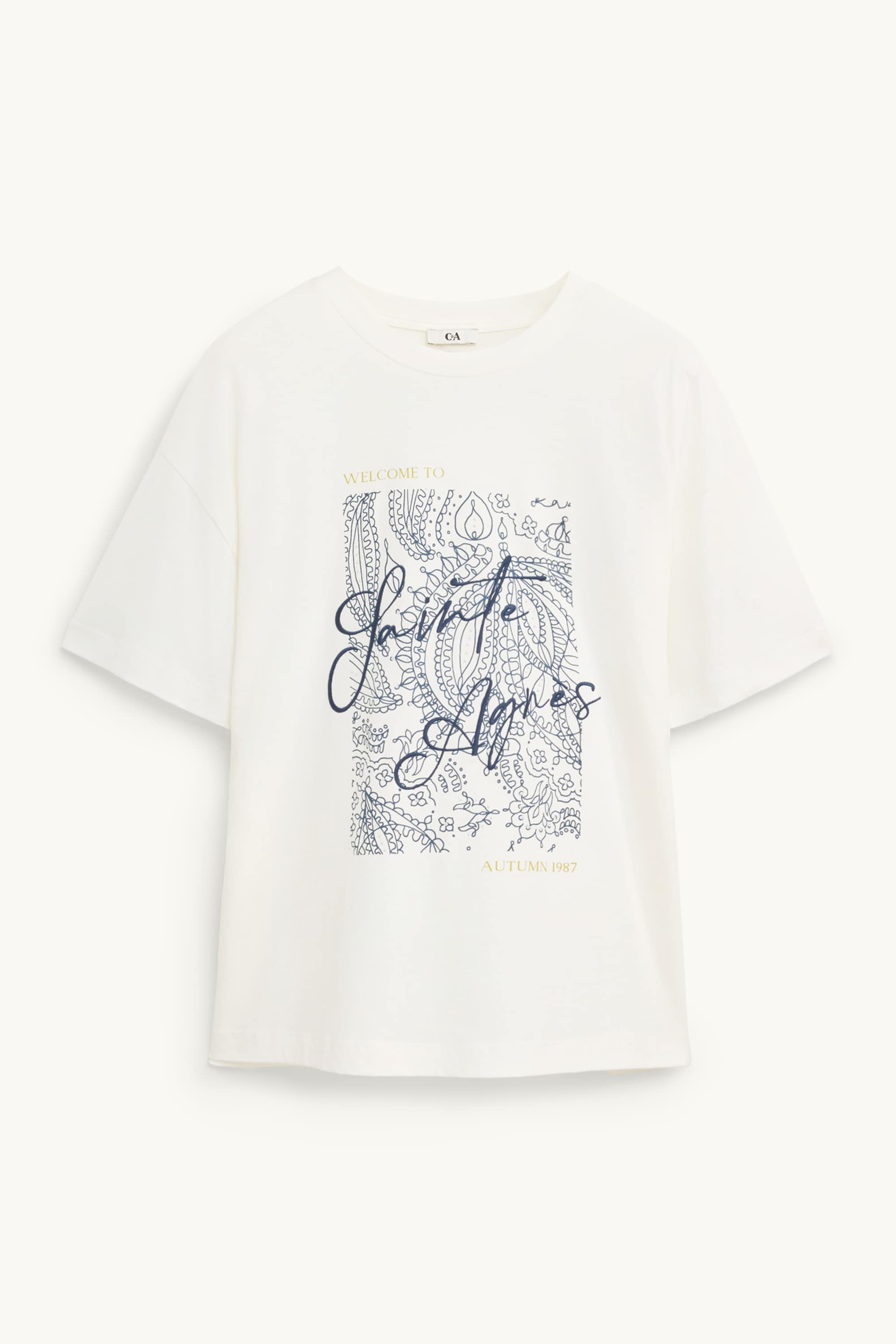 T-shirt - regular fit white
