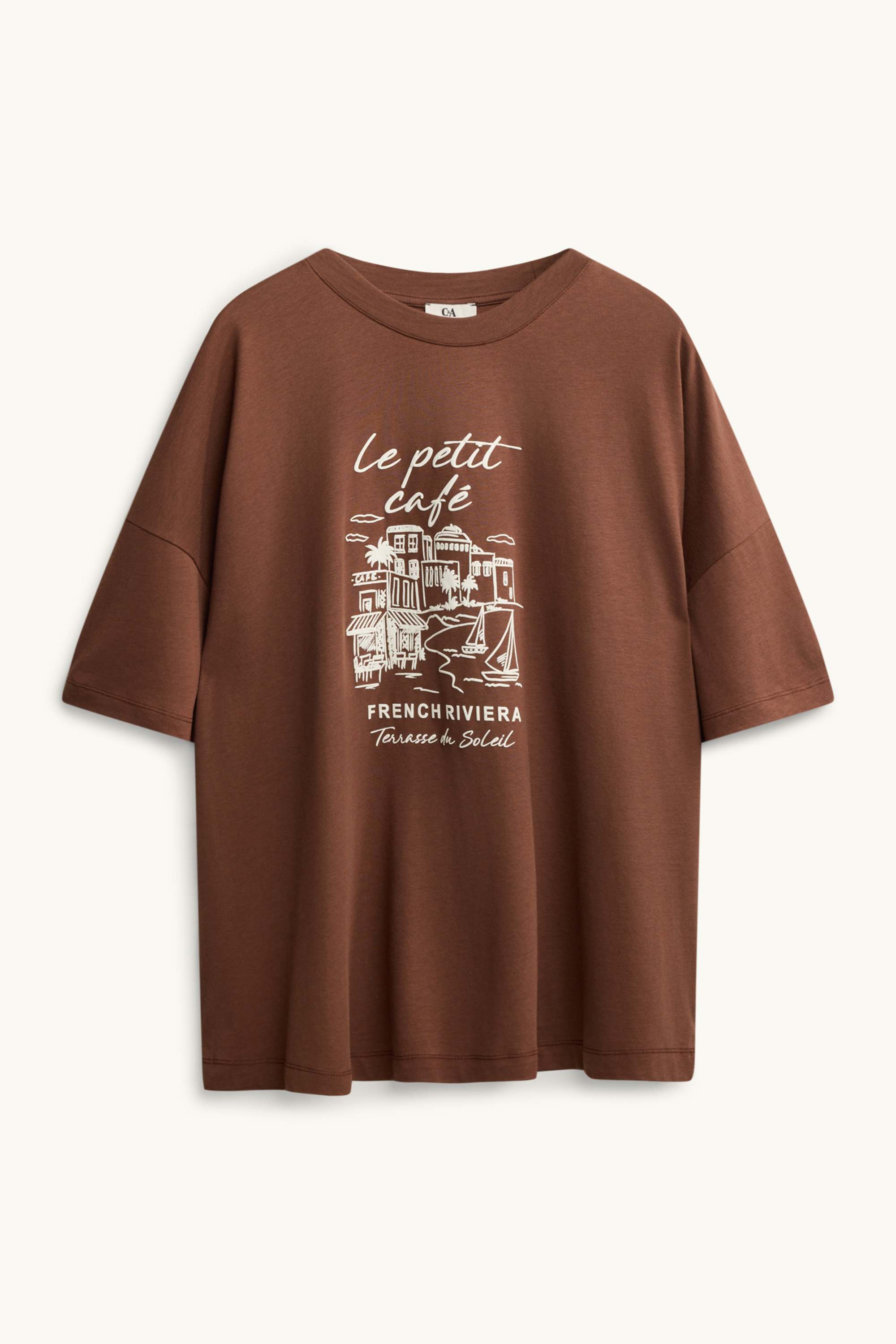 T-shirt - regular fit brown