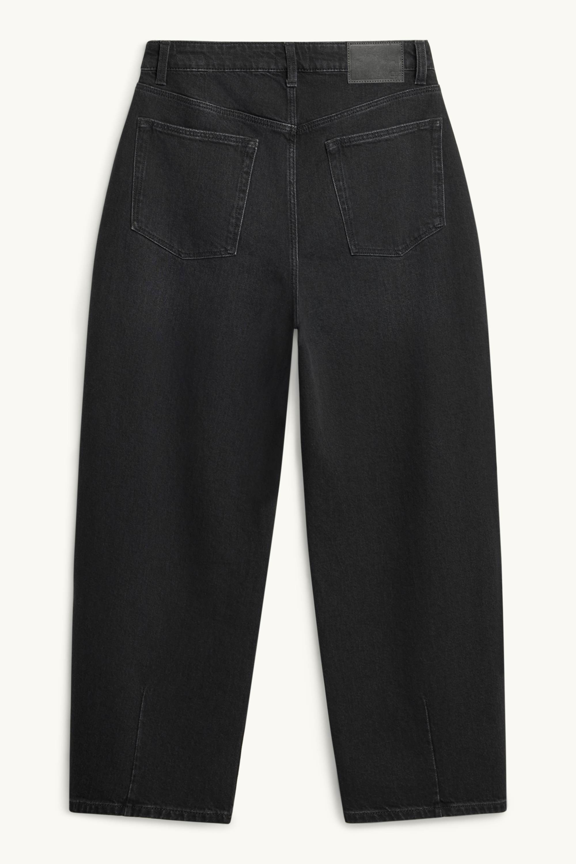 Barrel jeans - high waist black