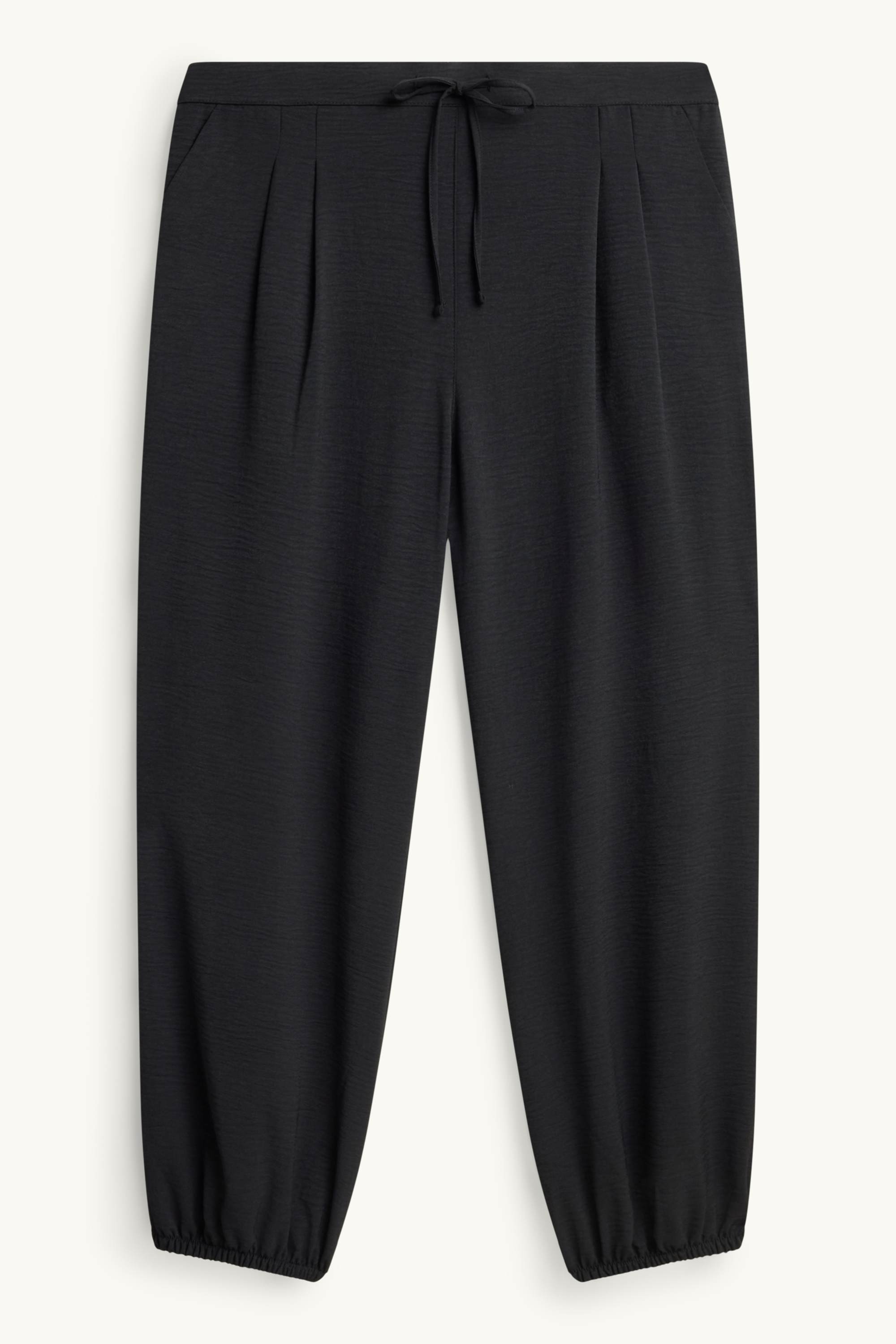 Harem trousers - mid-rise waist - balloon leg black
