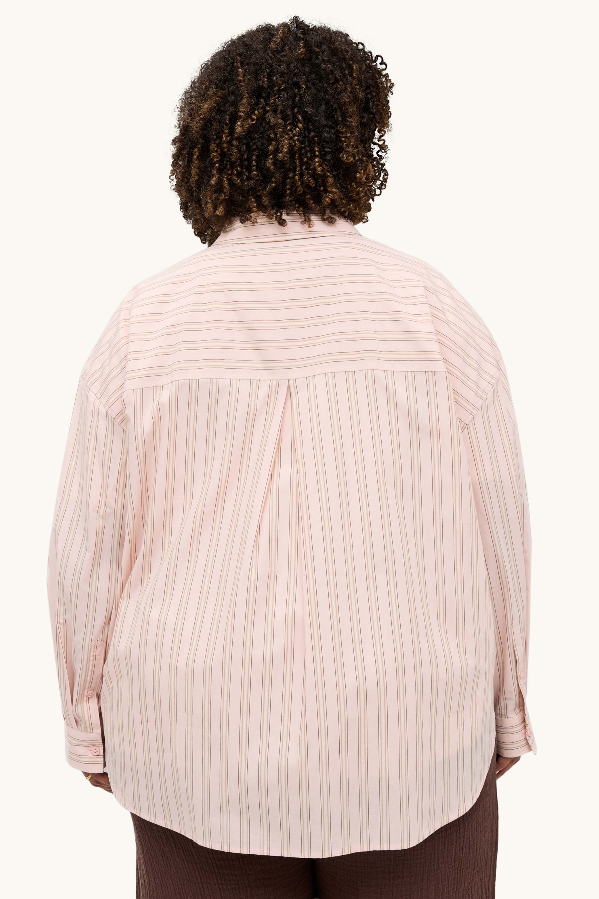 Shirt blouse - striped rose