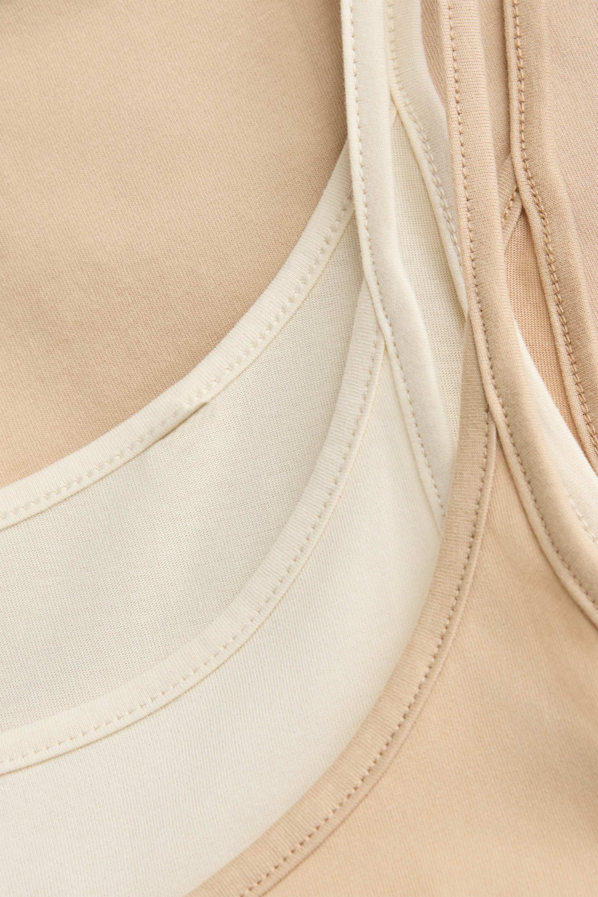Top - 2-in-1 look beige
