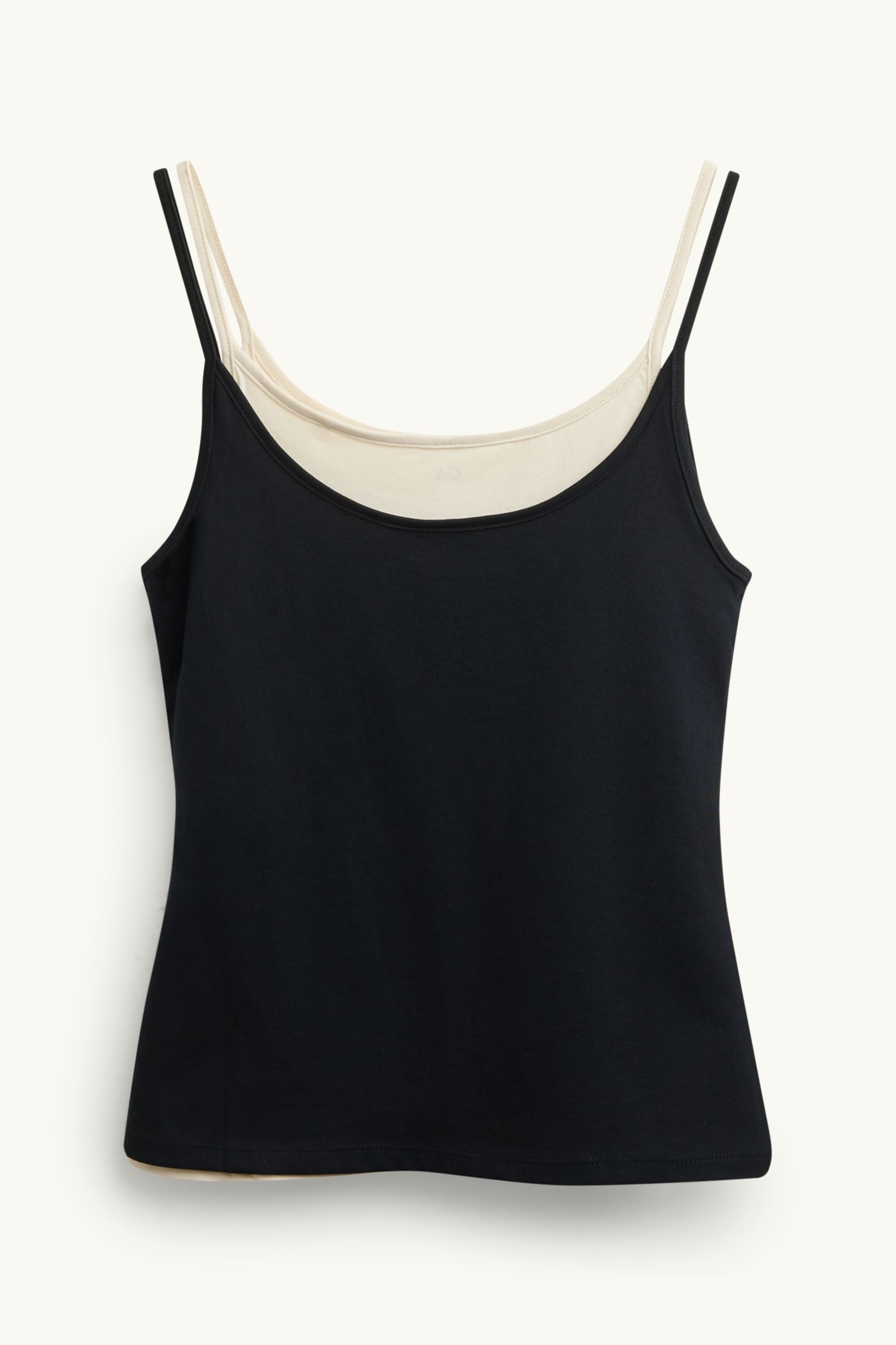 Top - 2-in-1 look black