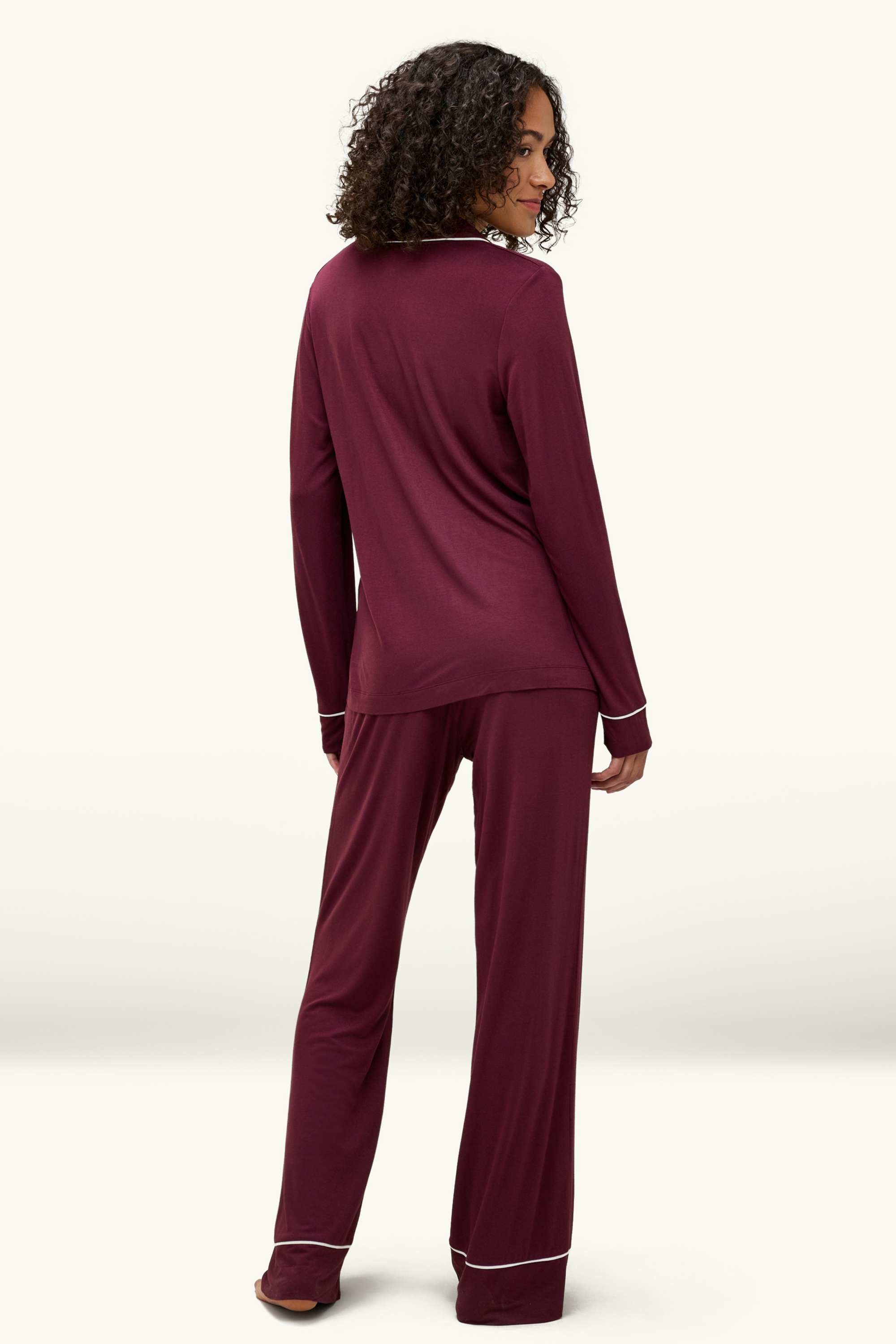 Viscose pyjamas bordeaux