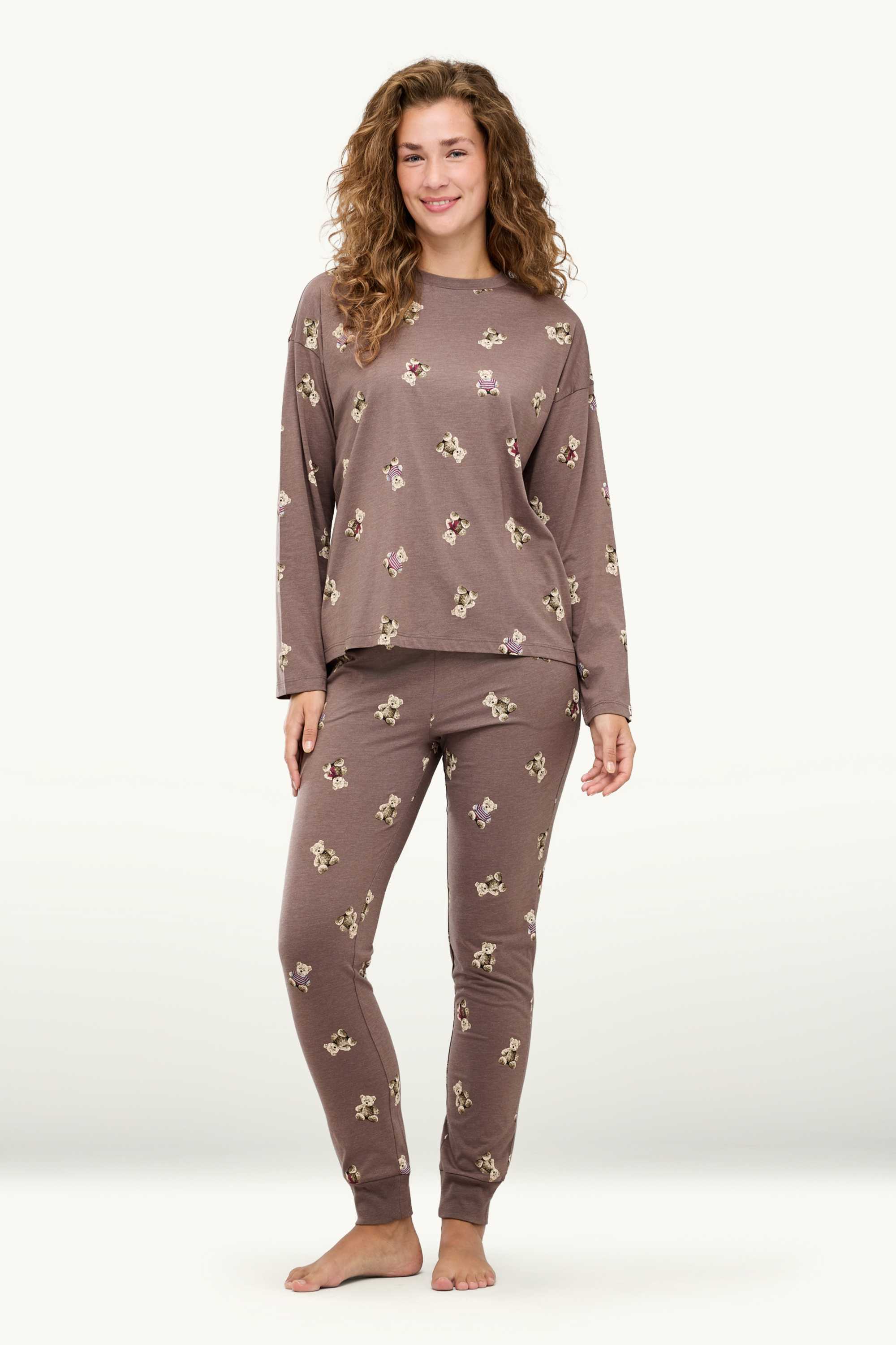 Pyjamas - patterned brown