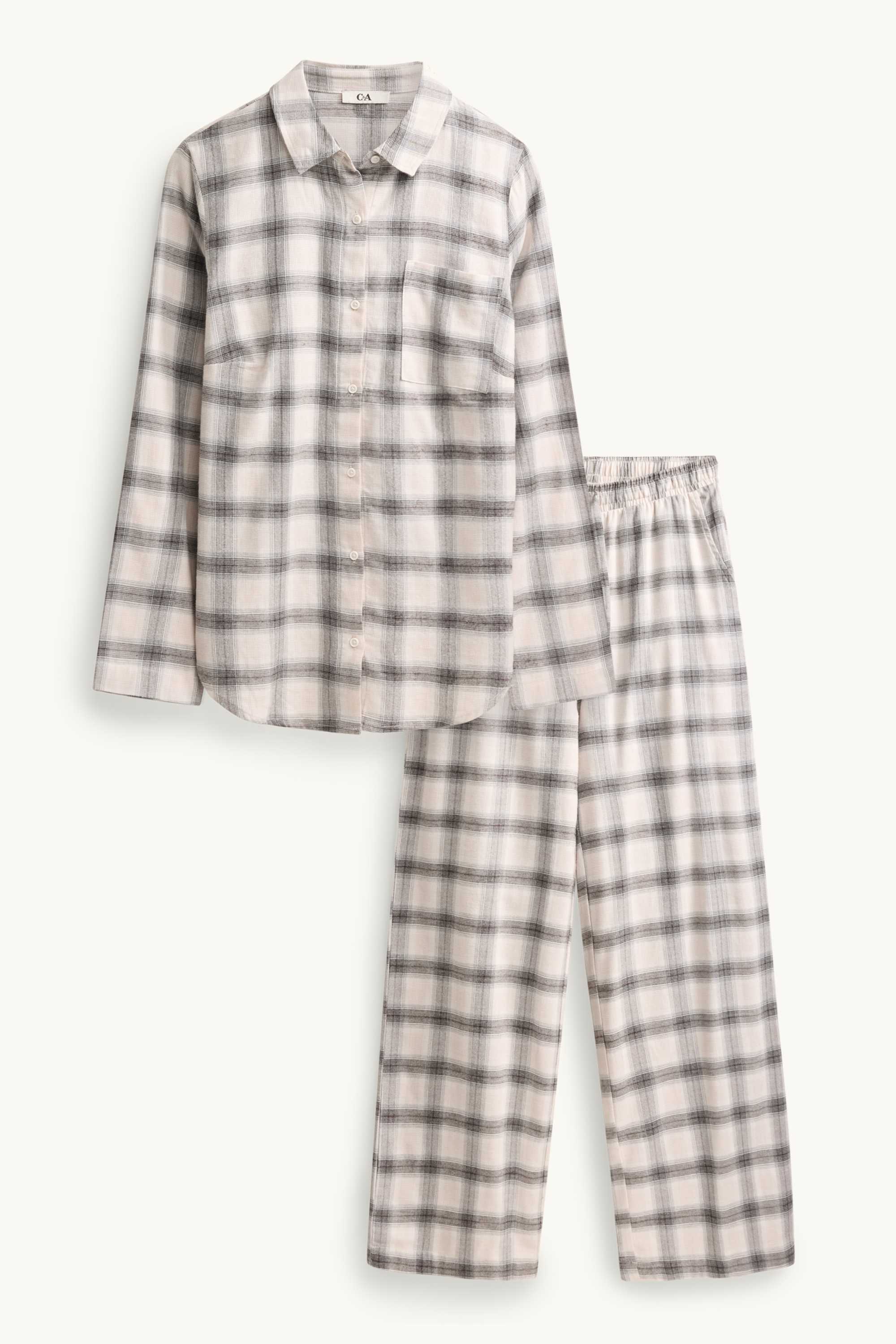 Pyjamas - check beige