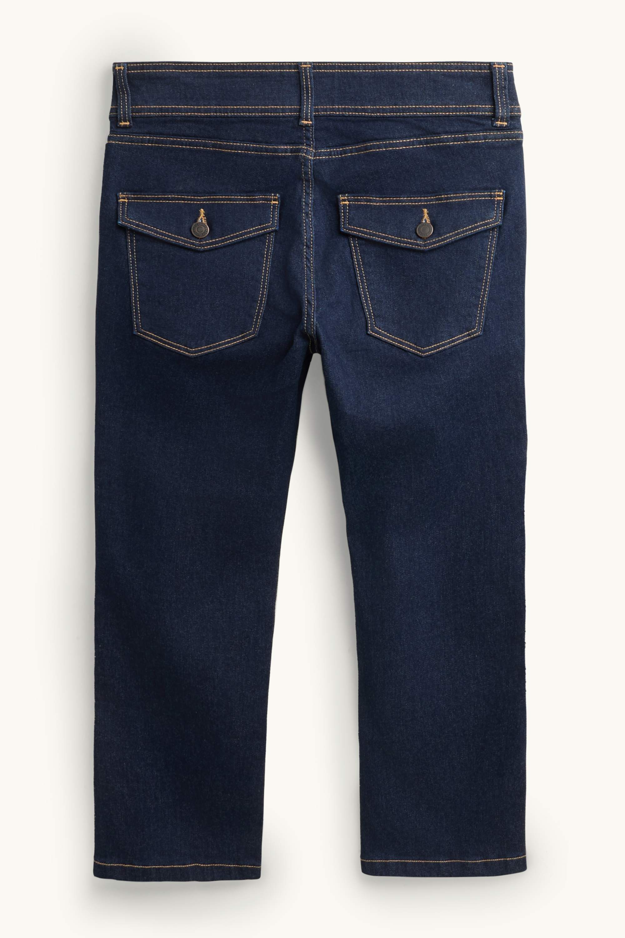 Capri jeans - low-rise waist denim-dark blue