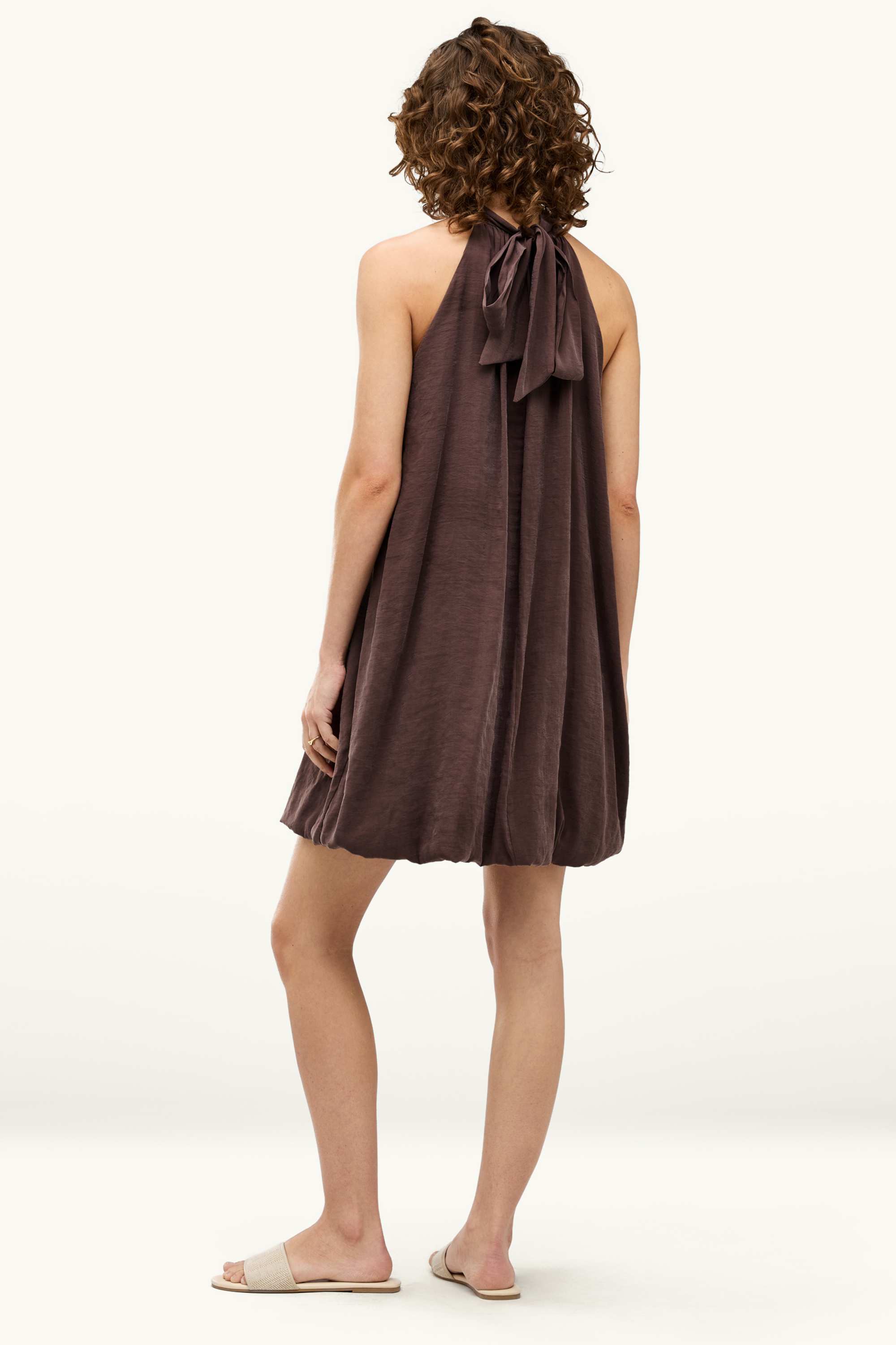 A-line dress brown