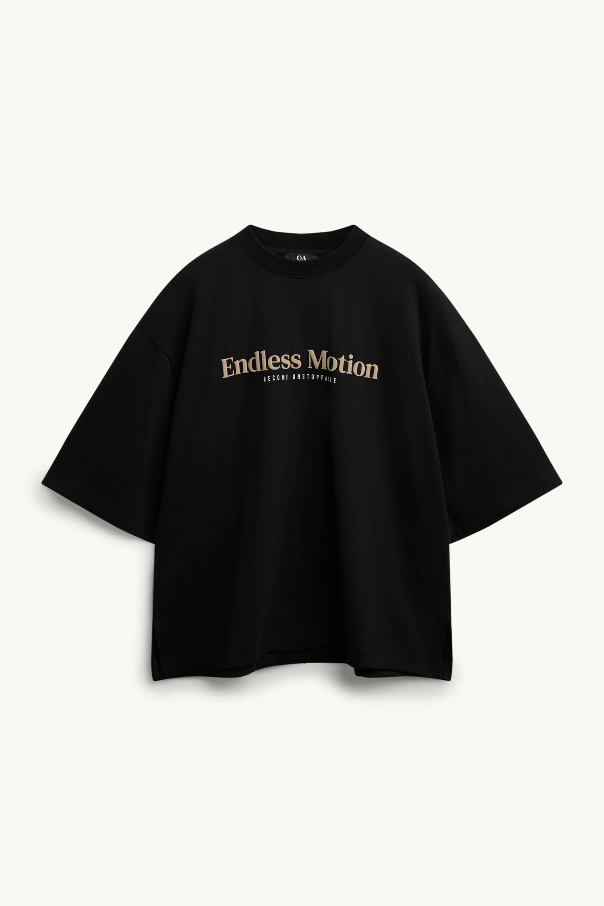 Technical top - regular fit black
