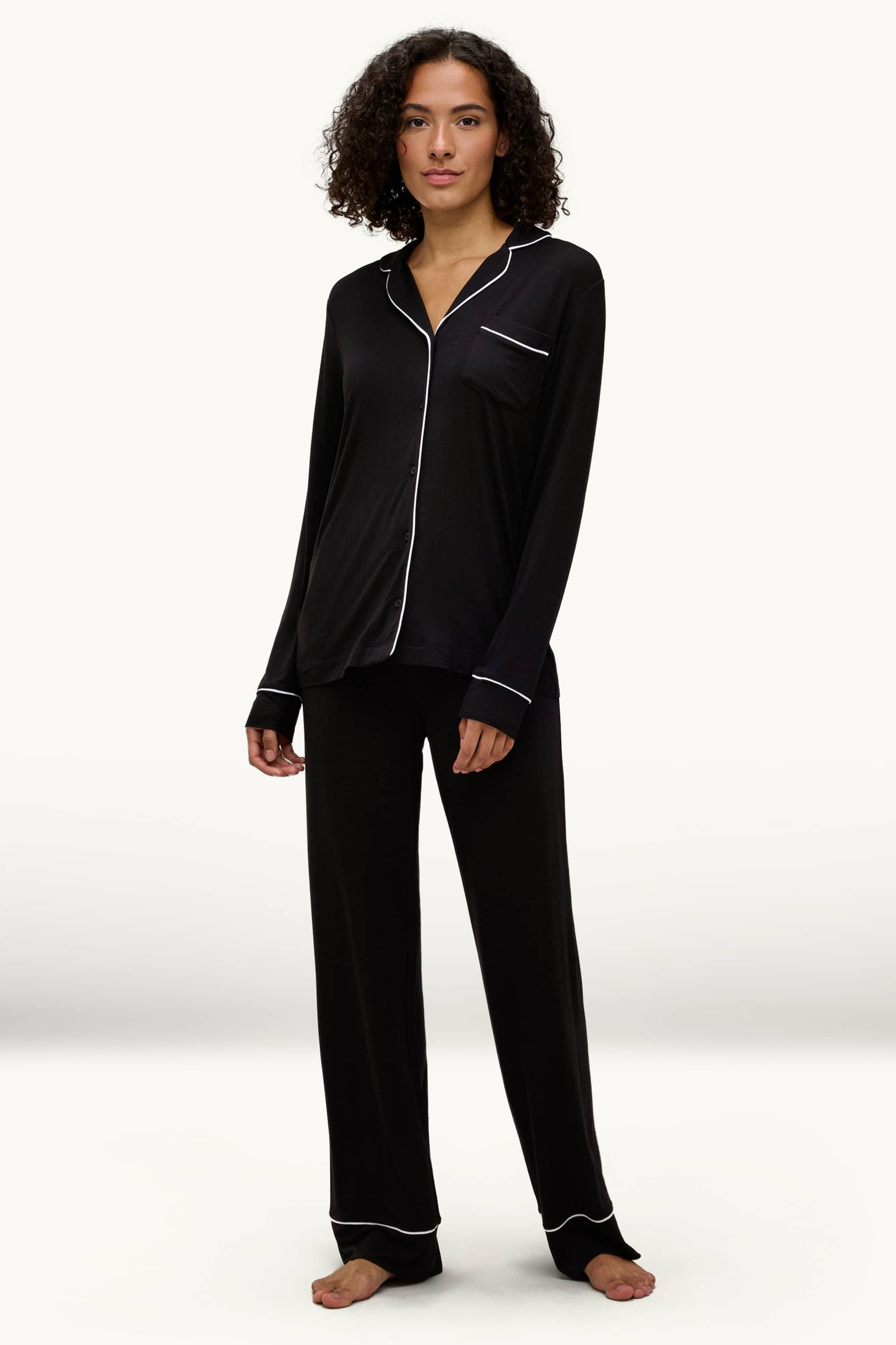 Viscose pyjamas black