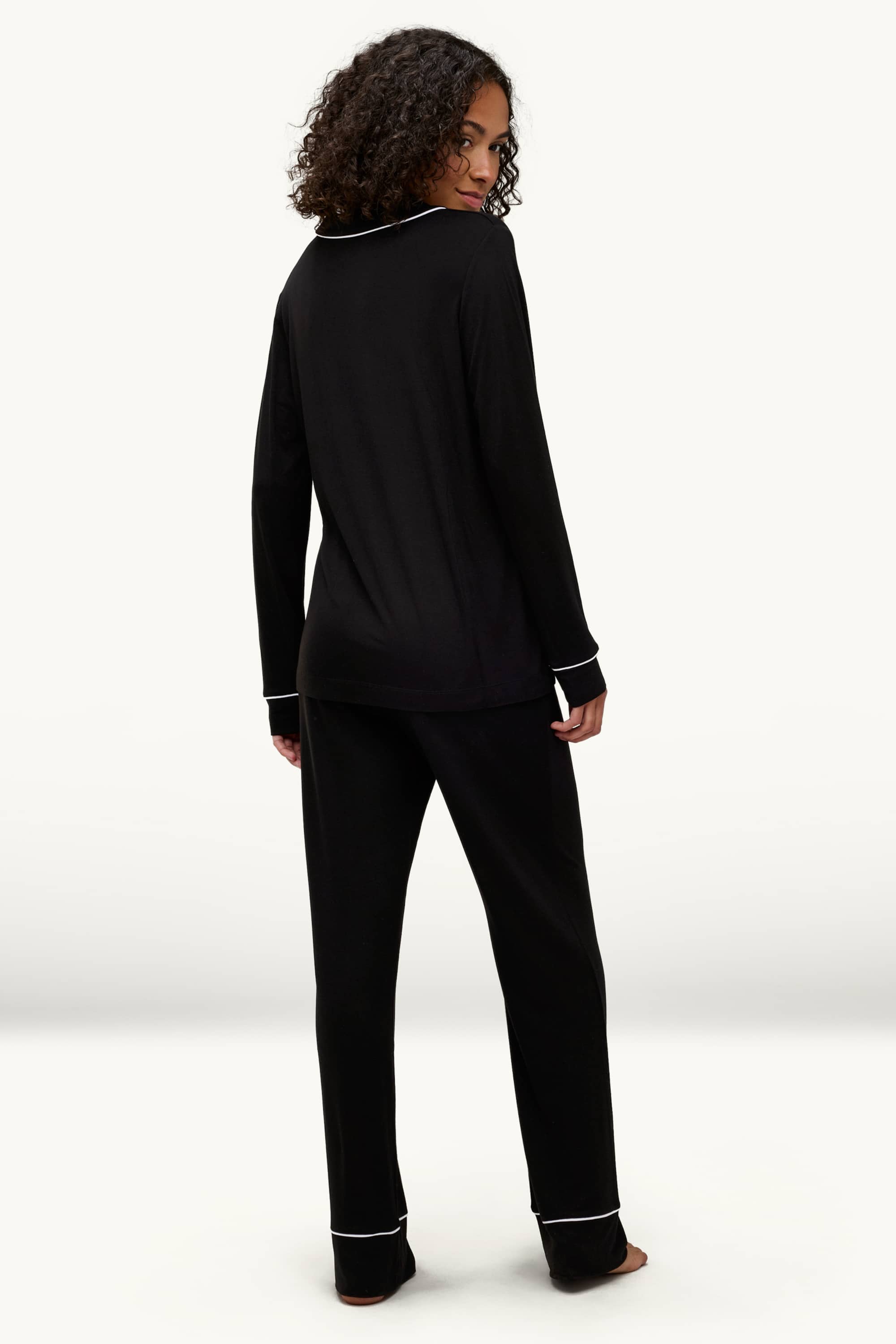 Viscose pyjamas black
