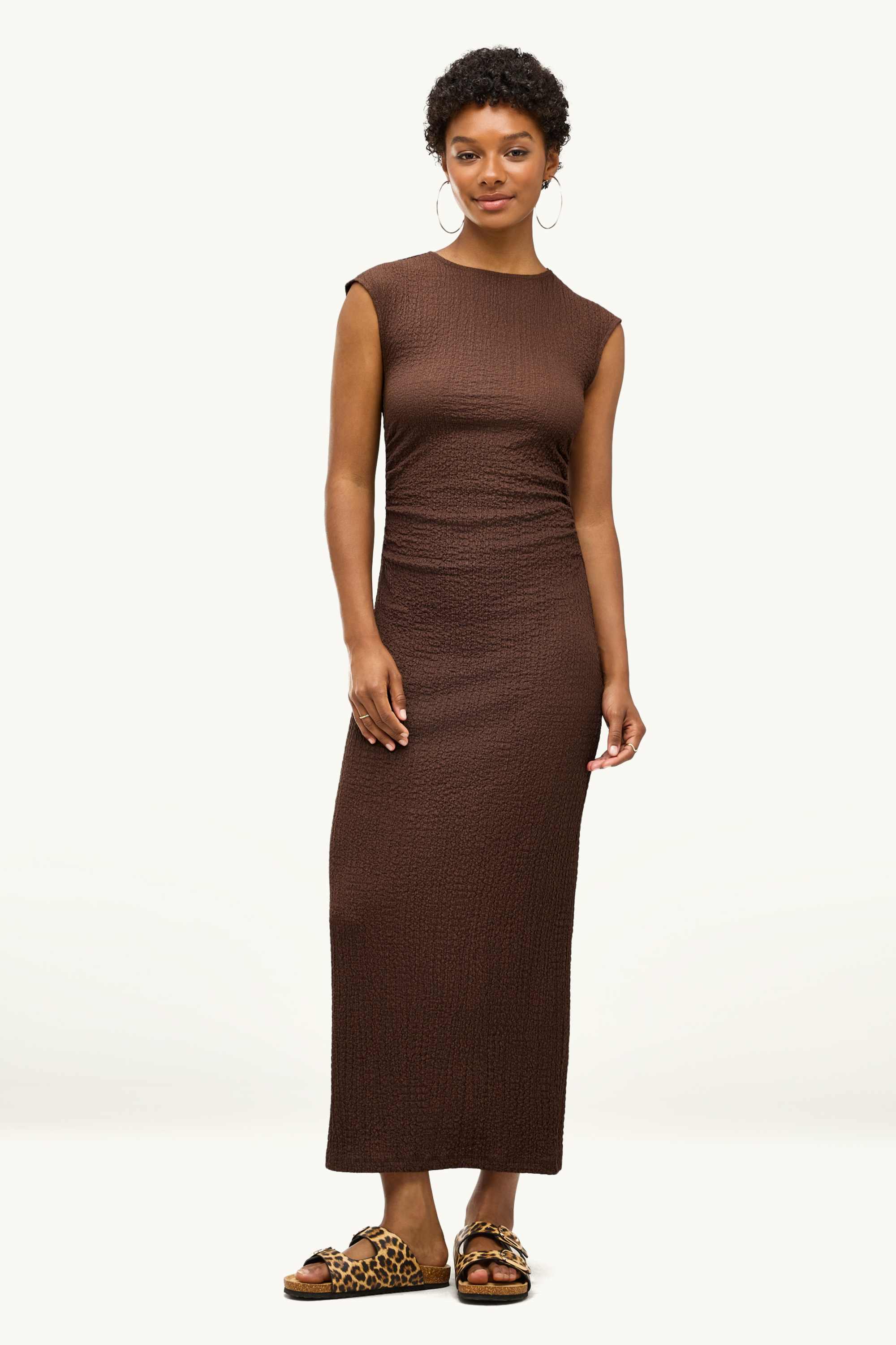 Bodycon dress dark brown