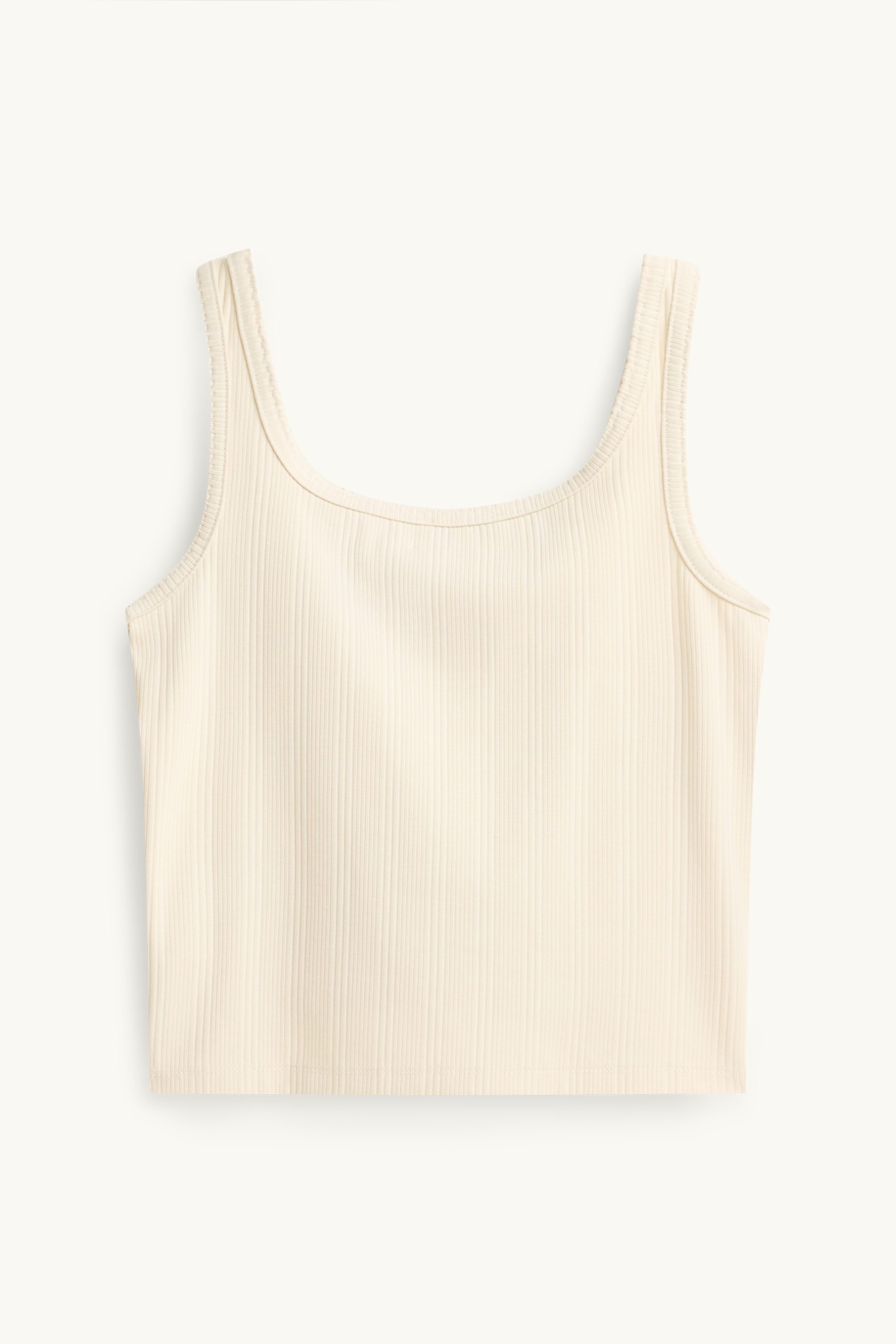 Top - ribbed cremewhite