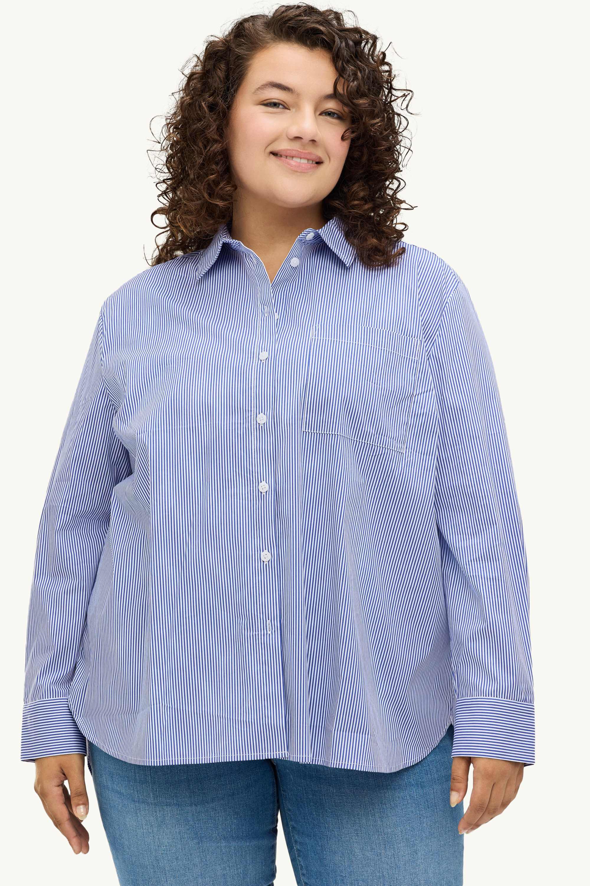 Shirt blouse - striped blue / white