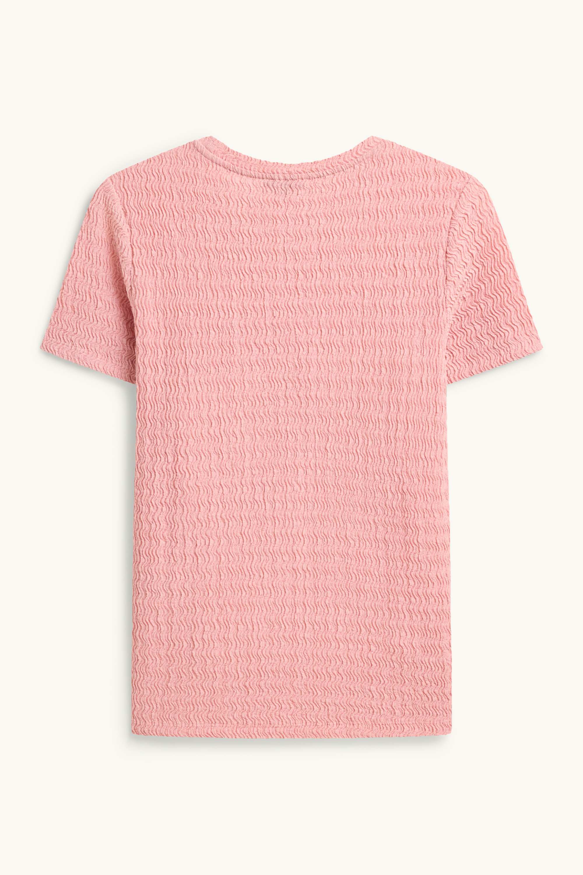 T-shirt - regular fit - textured rose